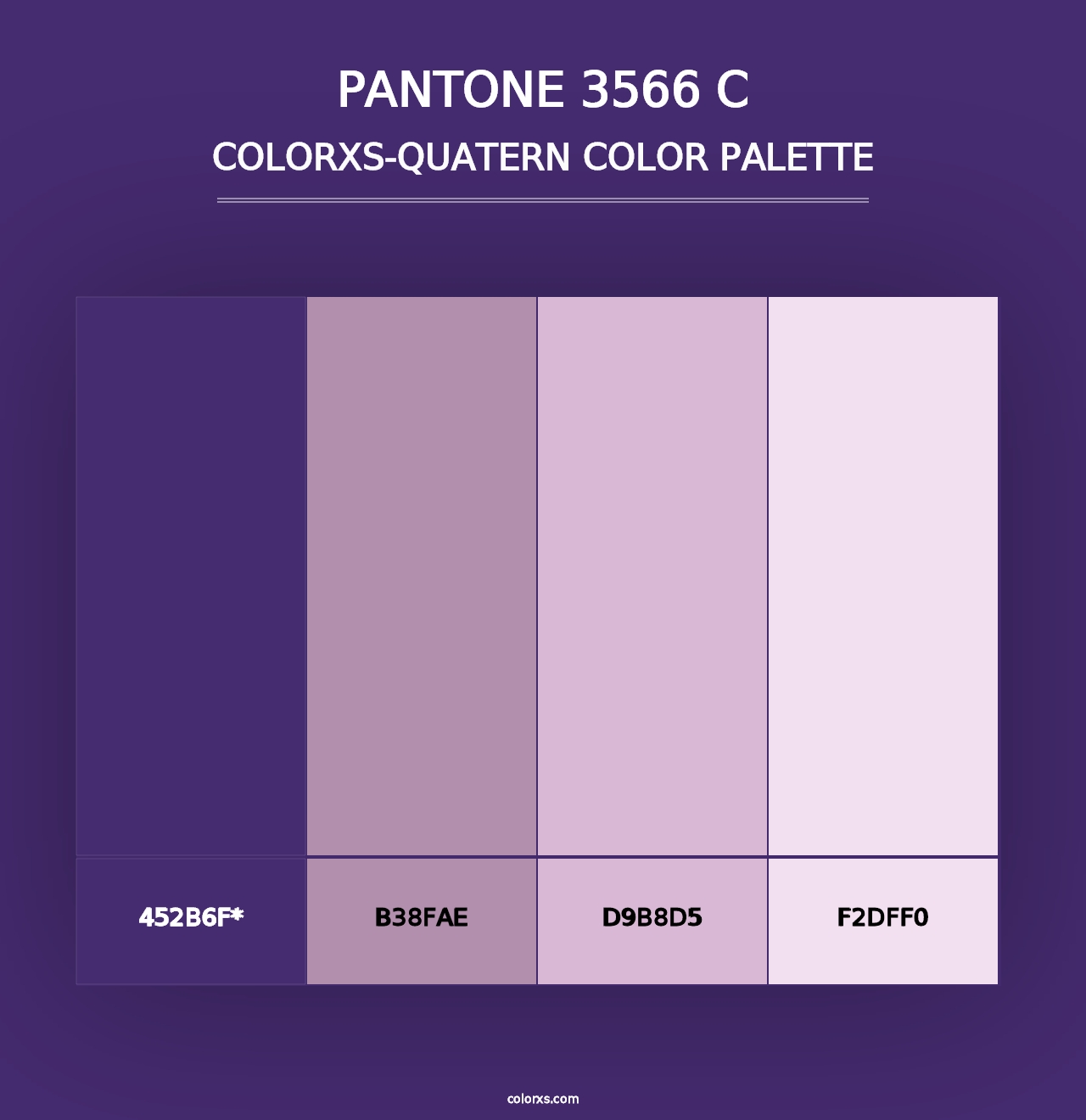 PANTONE 3566 C - Colorxs Quad Palette