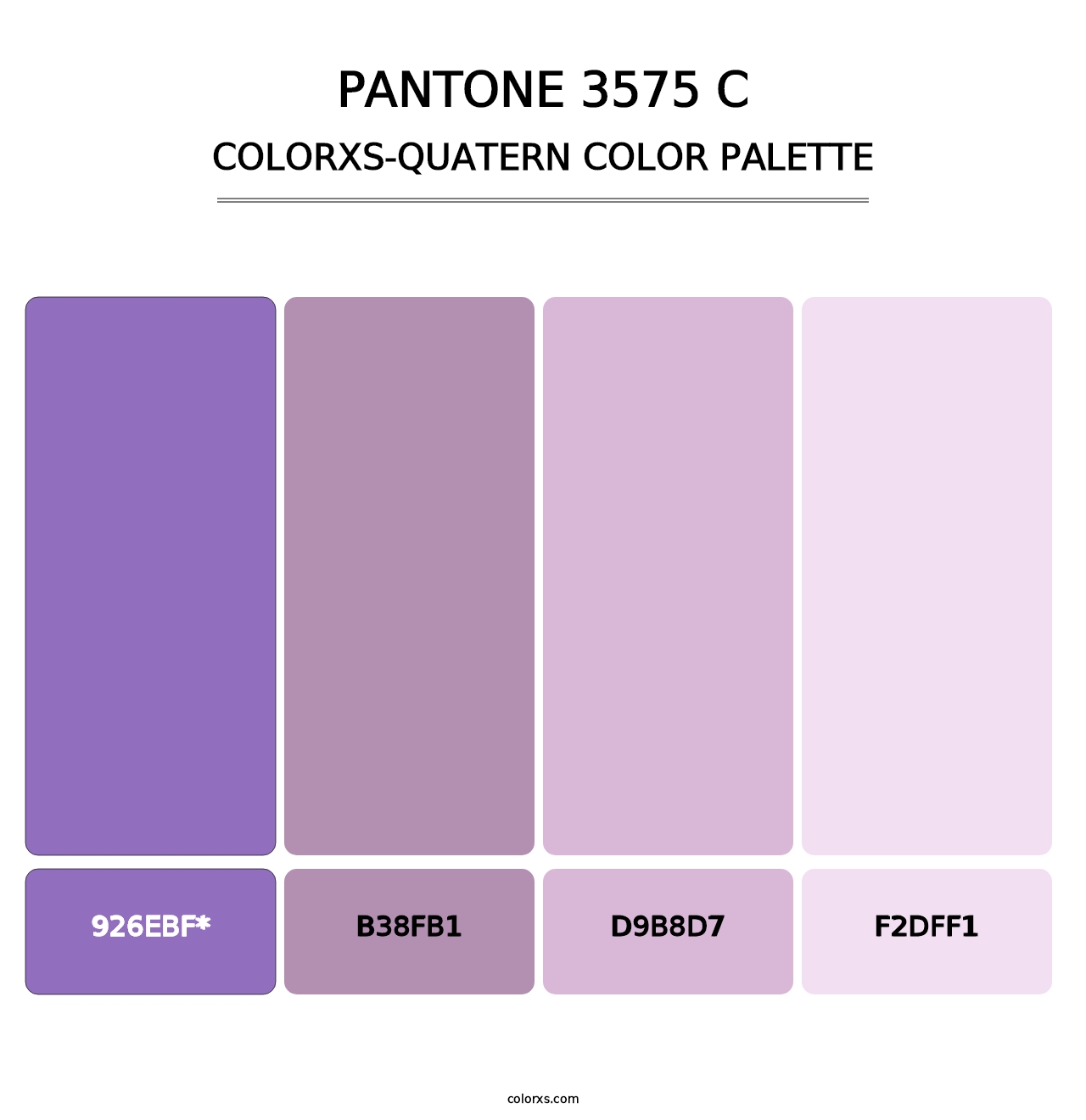 PANTONE 3575 C - Colorxs Quad Palette