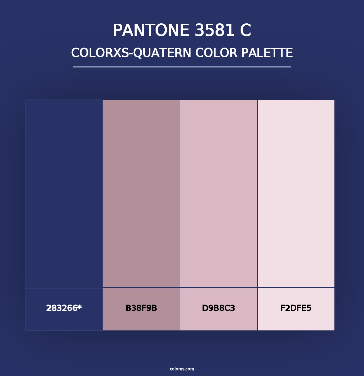 PANTONE 3581 C - Colorxs Quad Palette