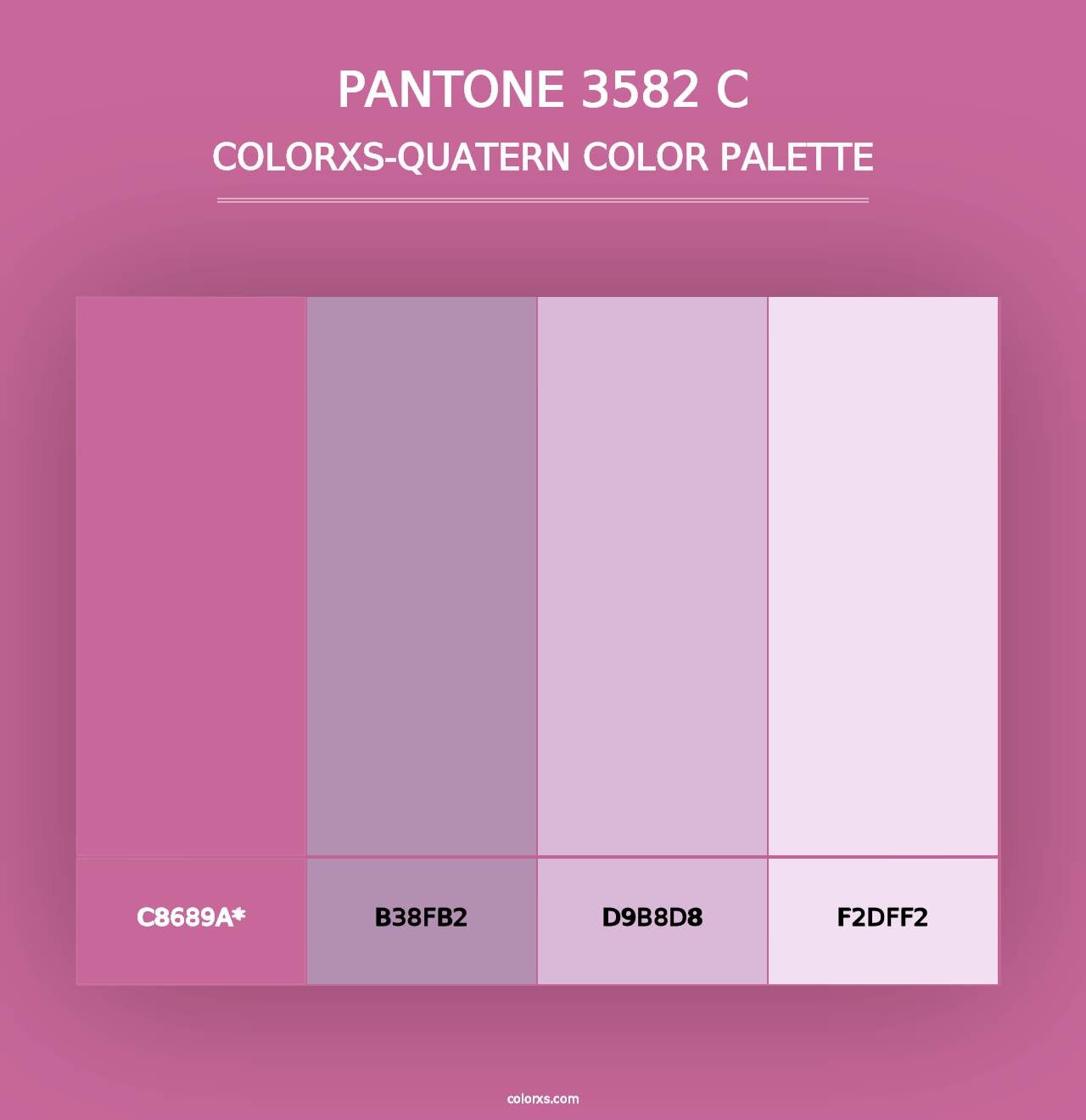 PANTONE 3582 C - Colorxs Quad Palette