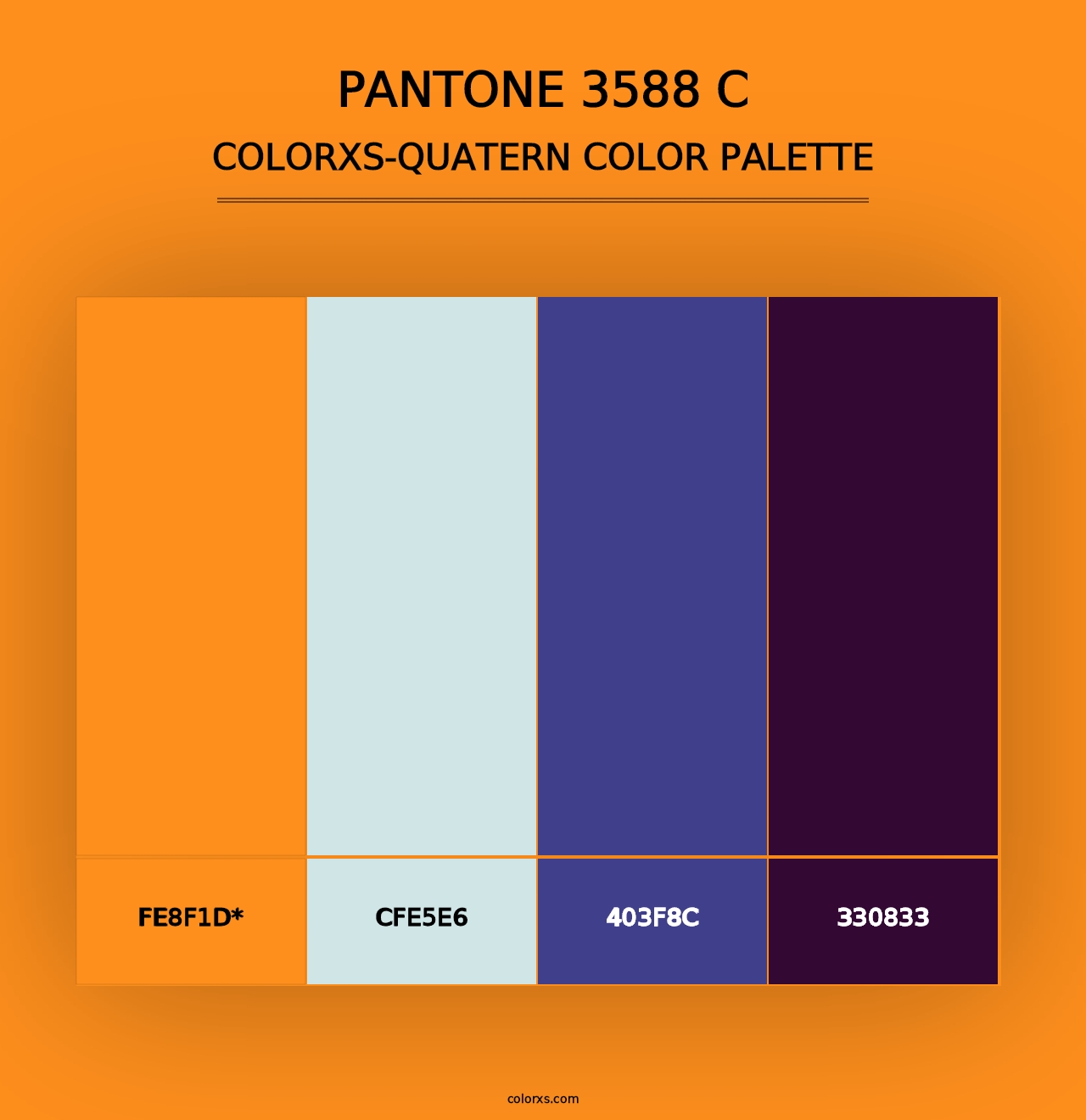 PANTONE 3588 C - Colorxs Quad Palette