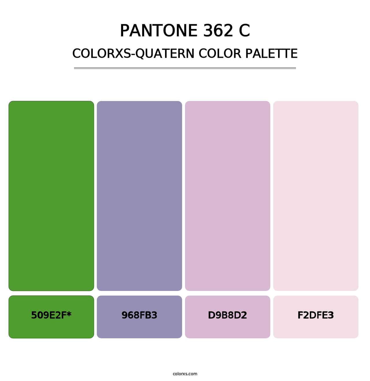 PANTONE 362 C - Colorxs Quad Palette