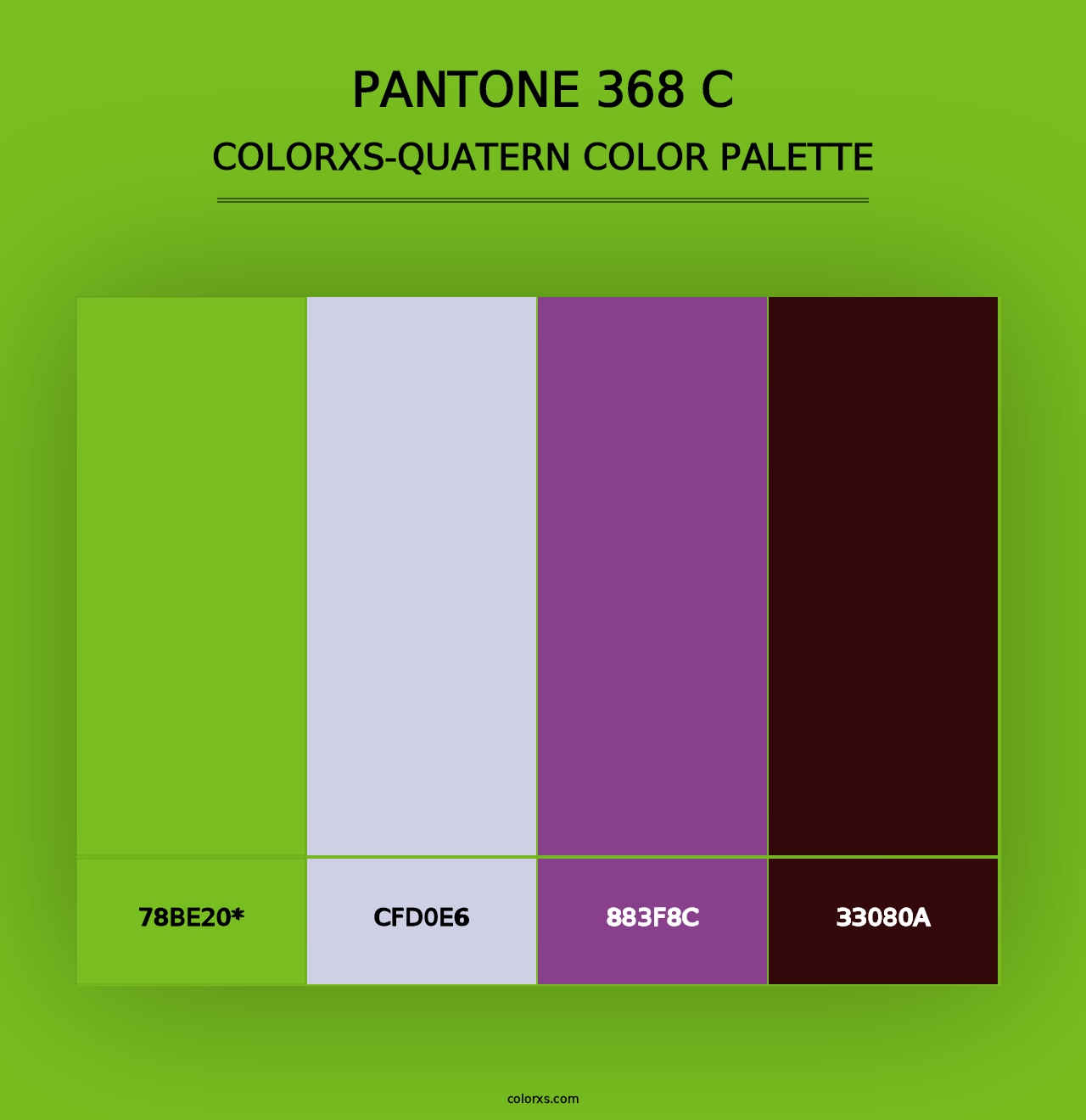 PANTONE 368 C - Colorxs Quad Palette