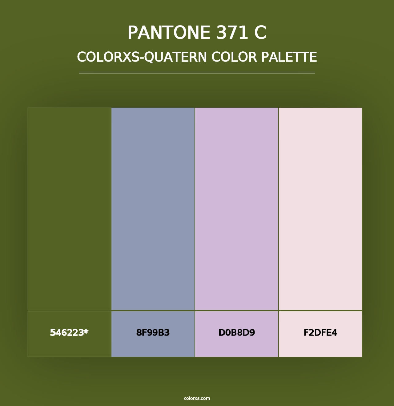 PANTONE 371 C - Colorxs Quad Palette