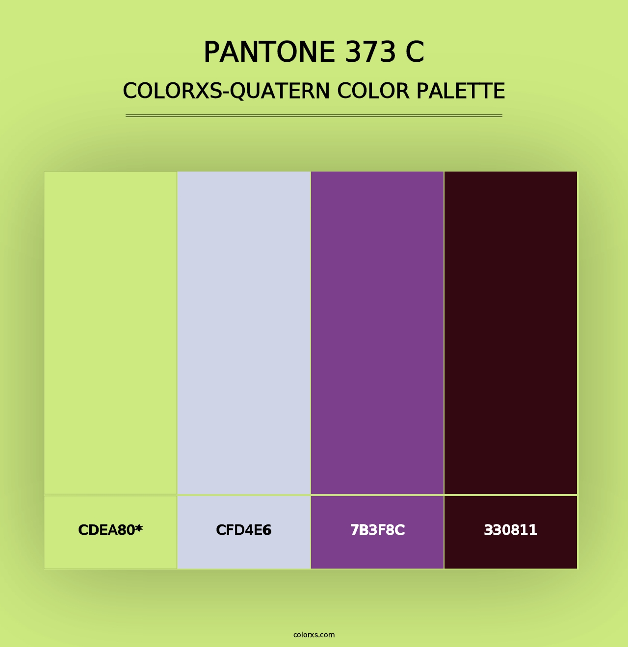 PANTONE 373 C - Colorxs Quad Palette