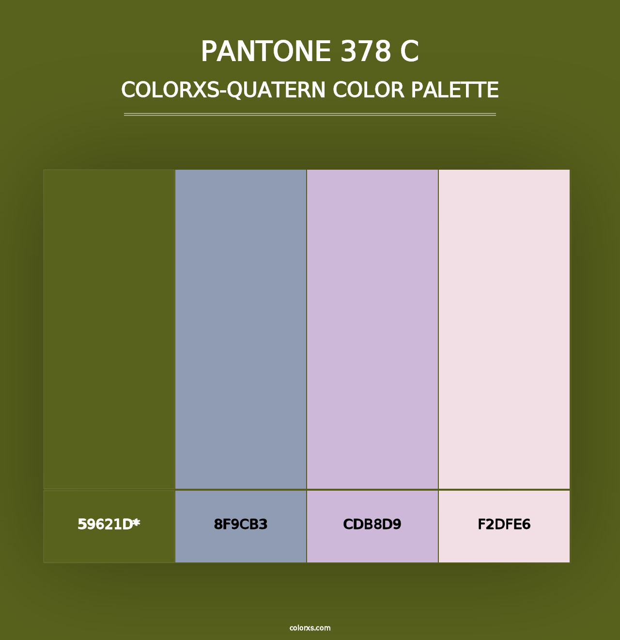 PANTONE 378 C - Colorxs Quad Palette