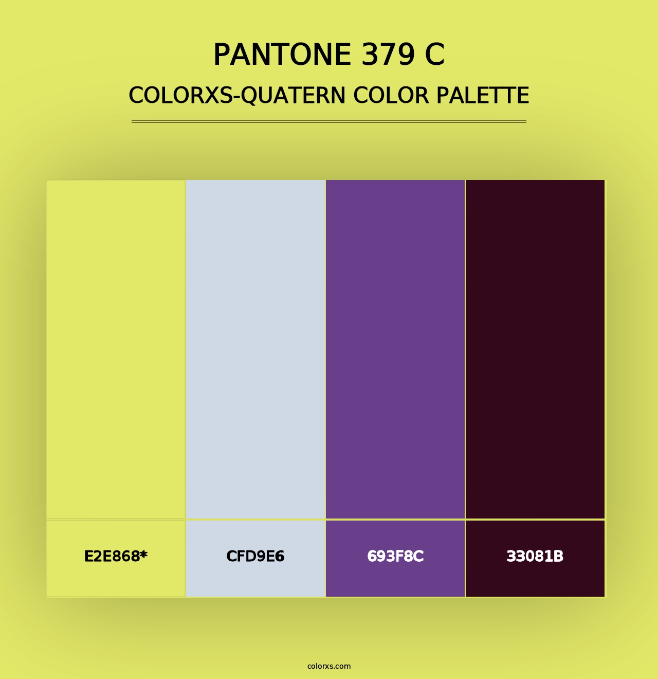 PANTONE 379 C - Colorxs Quad Palette