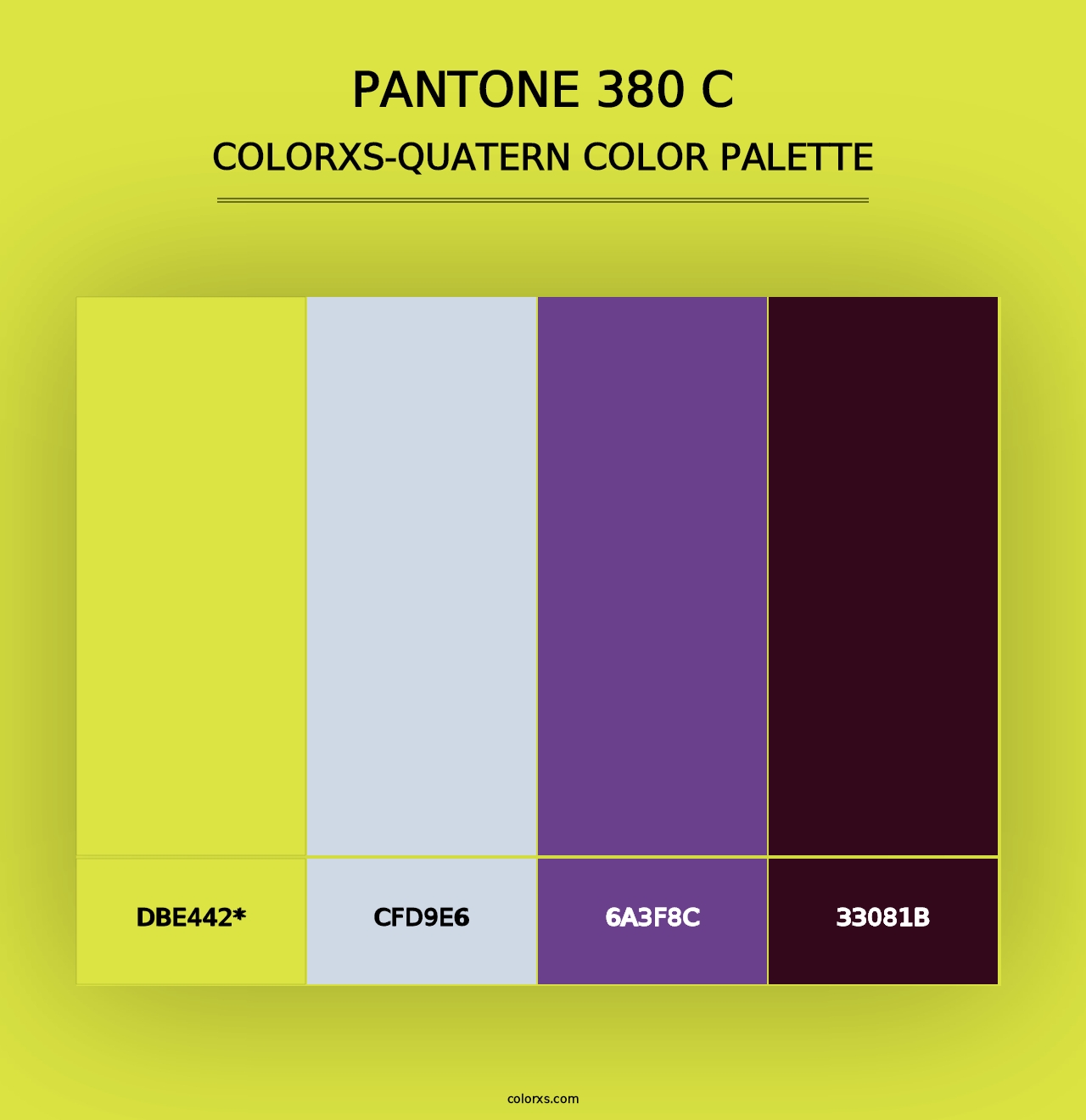 PANTONE 380 C - Colorxs Quad Palette