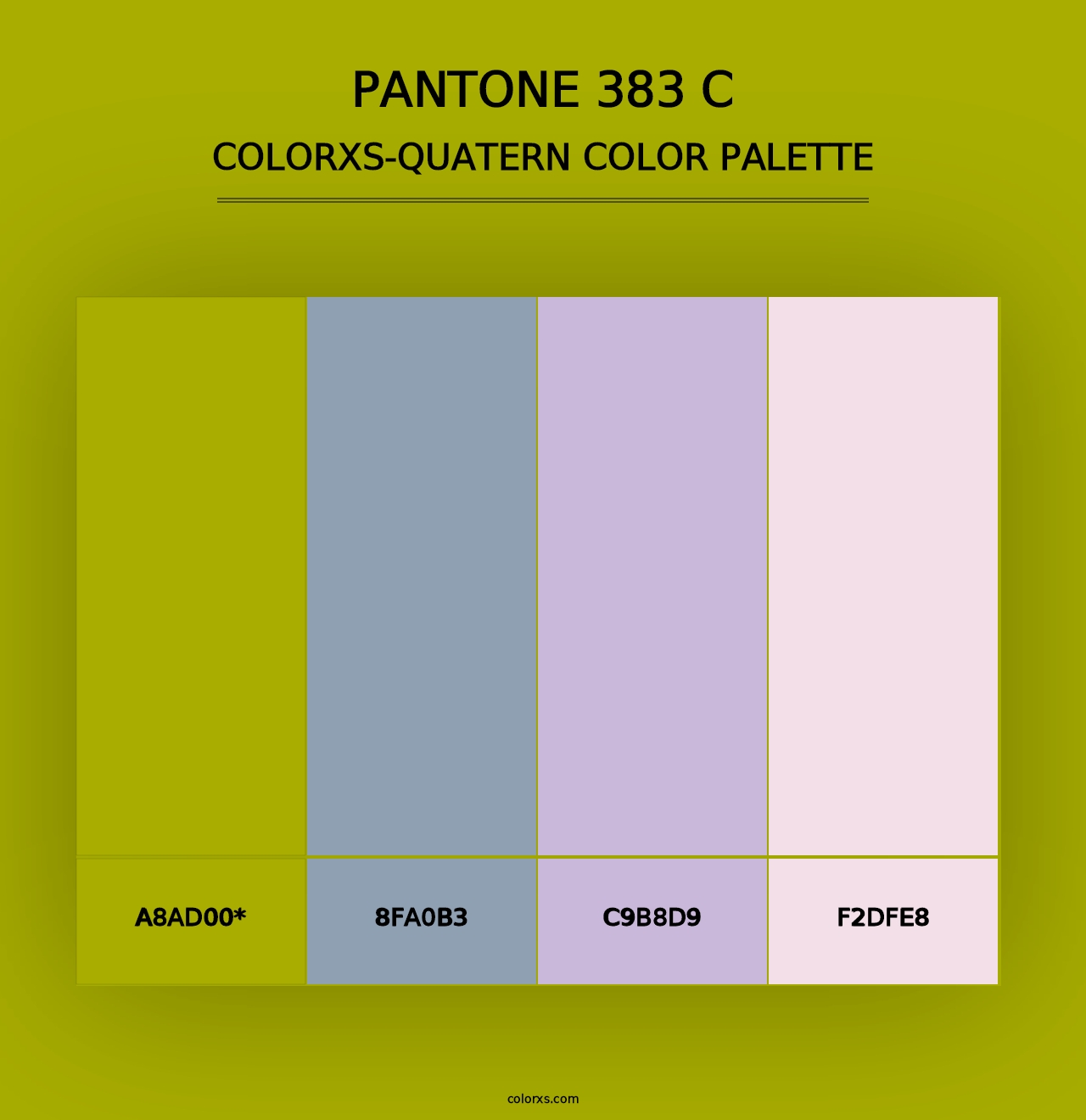 PANTONE 383 C - Colorxs Quad Palette