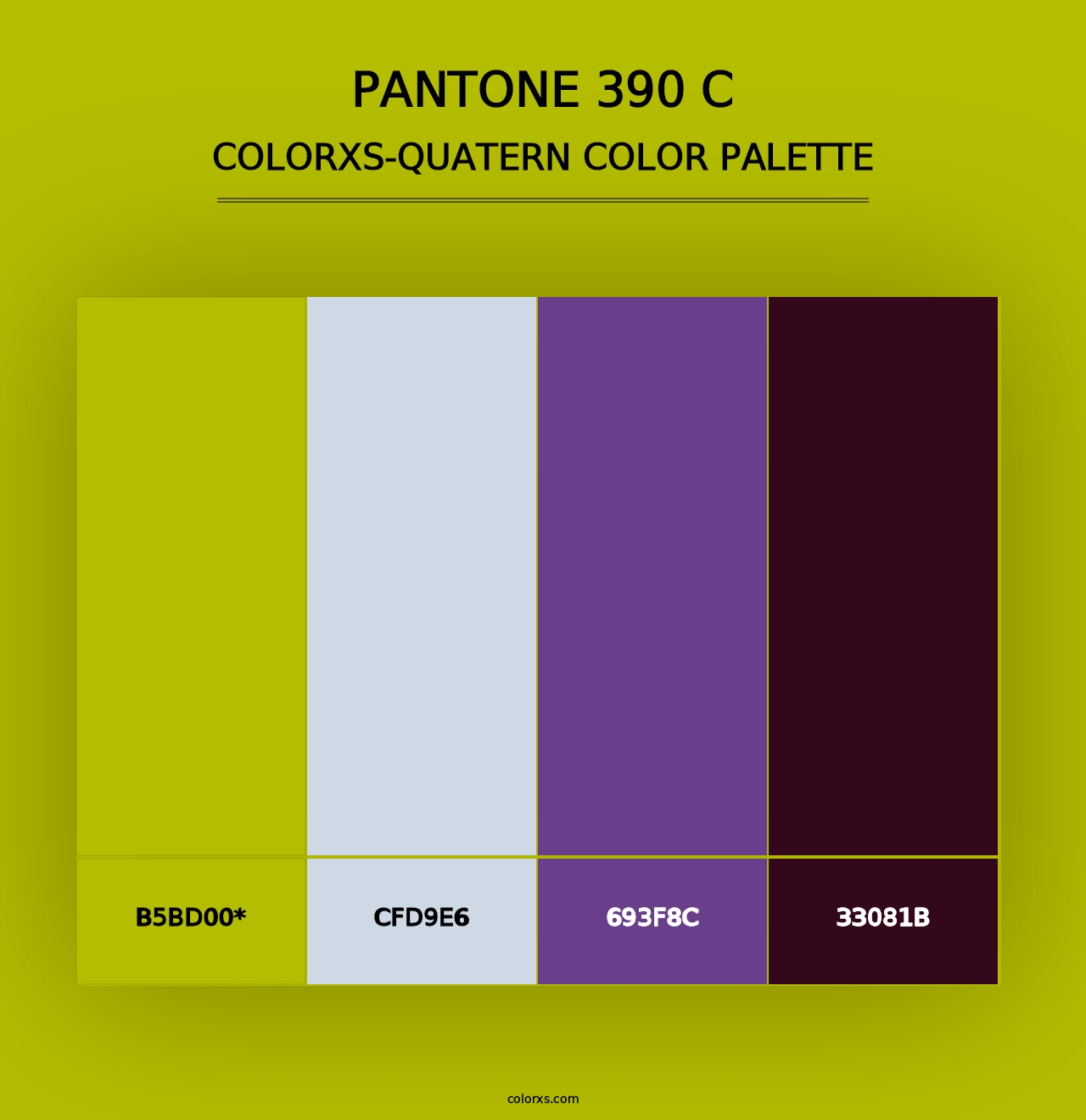 PANTONE 390 C - Colorxs Quad Palette