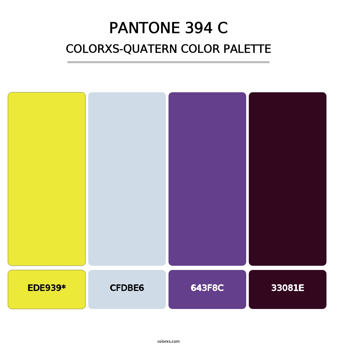 PANTONE 394 C - Colorxs Quad Palette