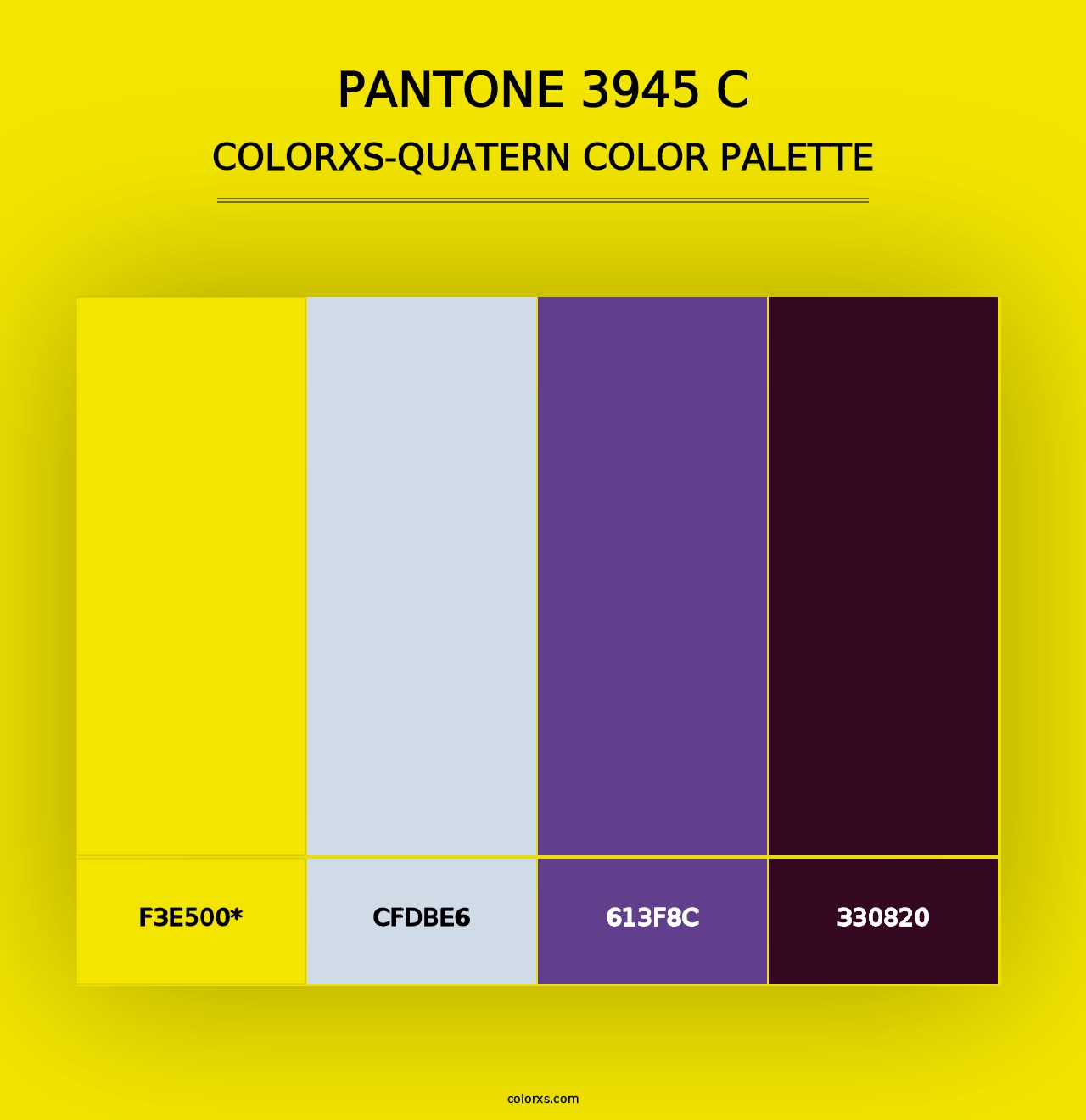 PANTONE 3945 C - Colorxs Quad Palette