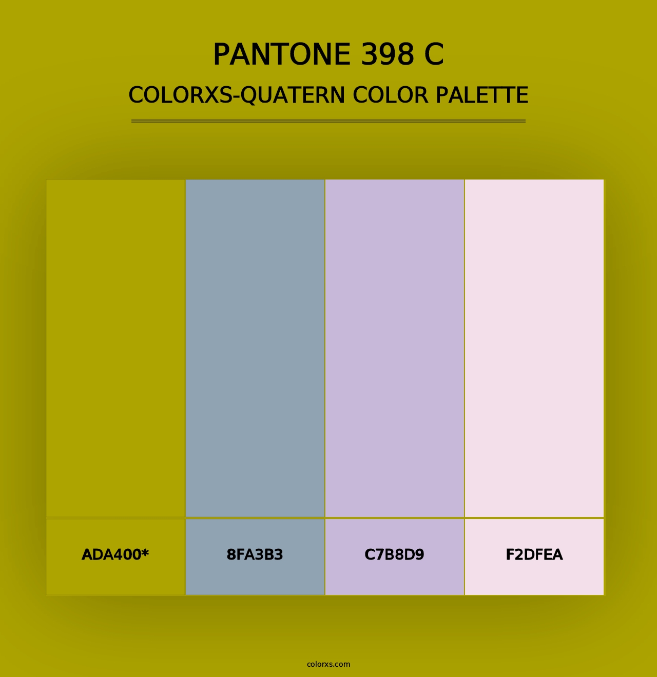 PANTONE 398 C - Colorxs Quad Palette