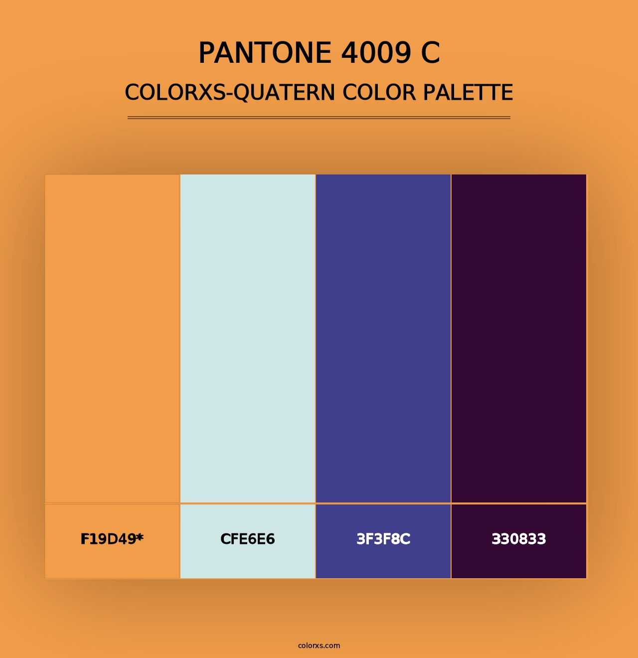 PANTONE 4009 C - Colorxs Quad Palette