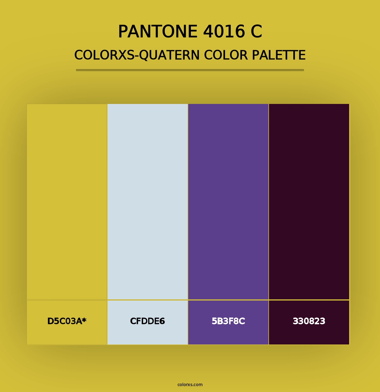 PANTONE 4016 C - Colorxs Quad Palette