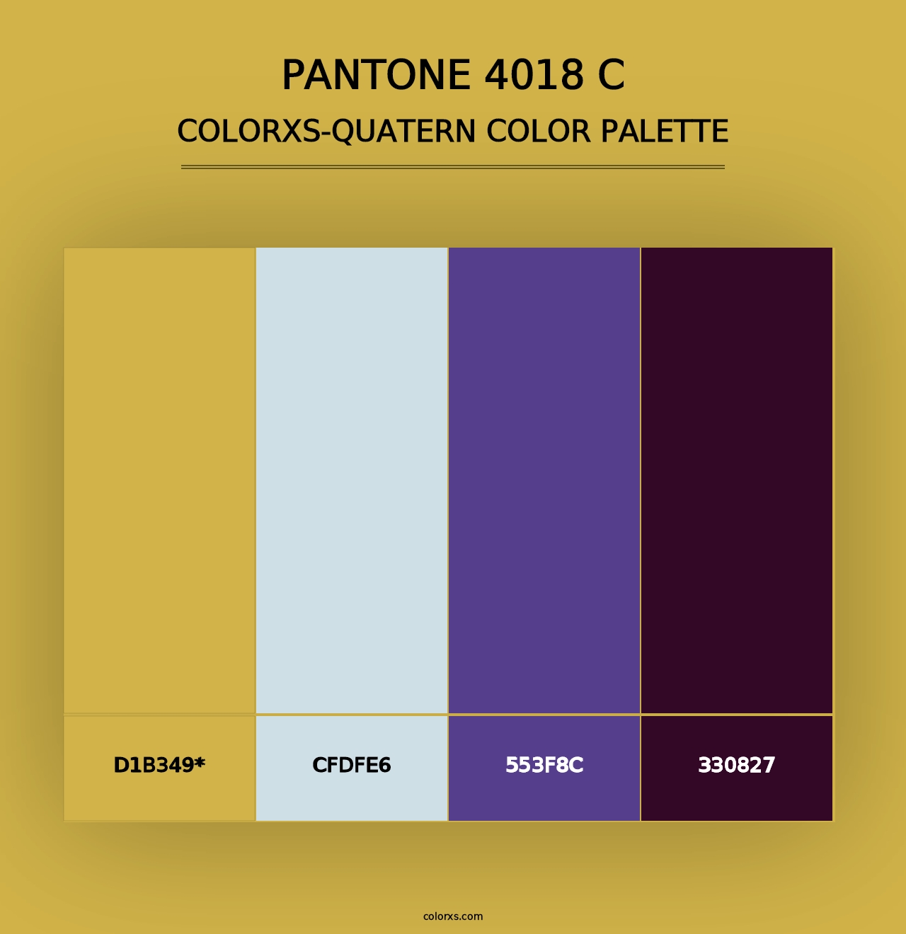 PANTONE 4018 C - Colorxs Quad Palette