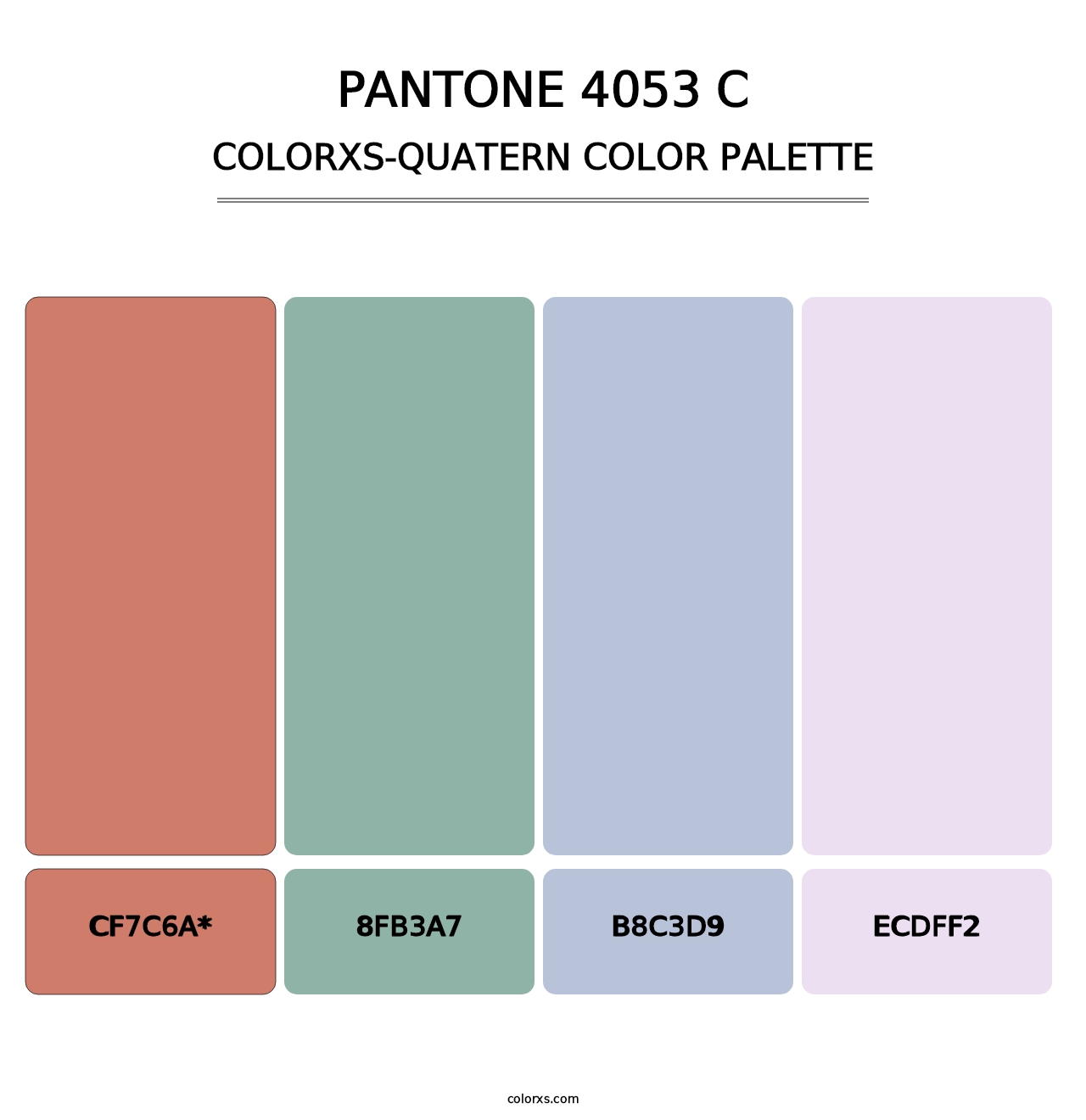 PANTONE 4053 C - Colorxs Quad Palette