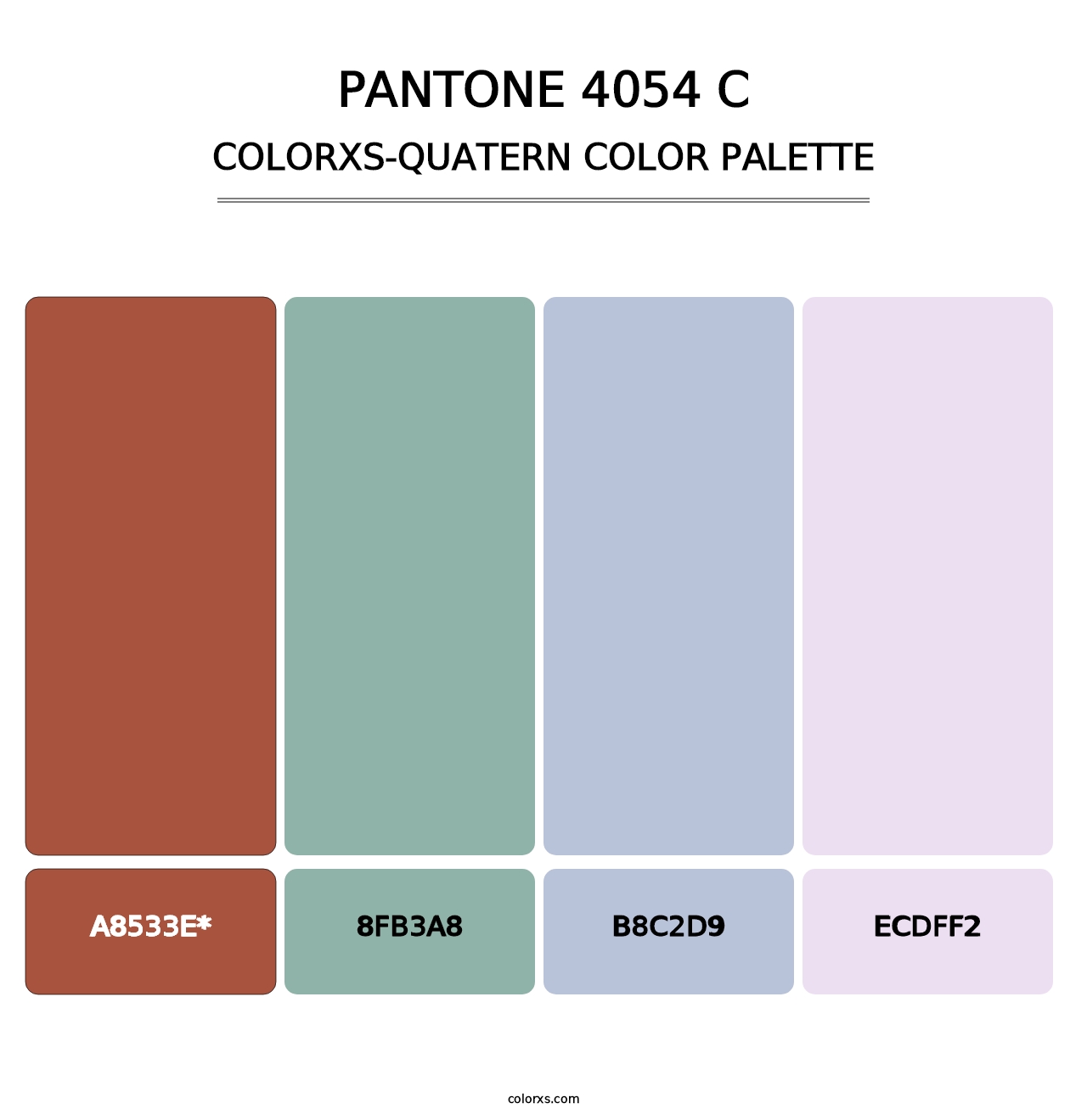 PANTONE 4054 C - Colorxs Quad Palette