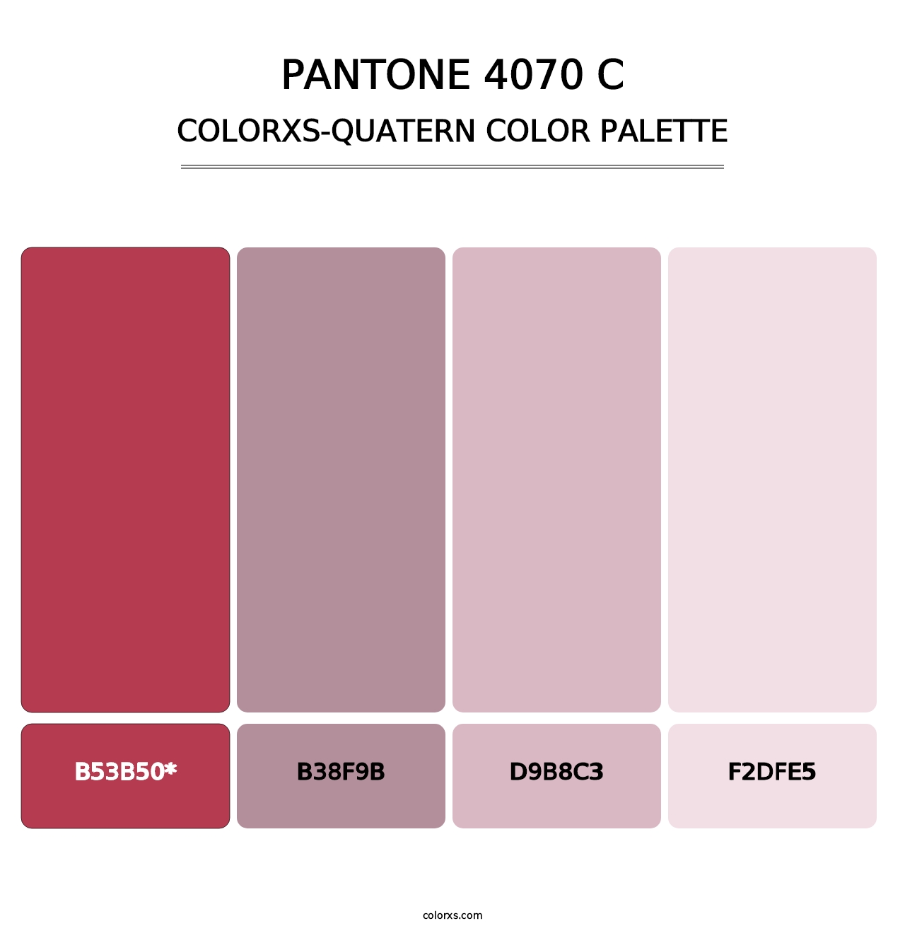 PANTONE 4070 C - Colorxs Quad Palette