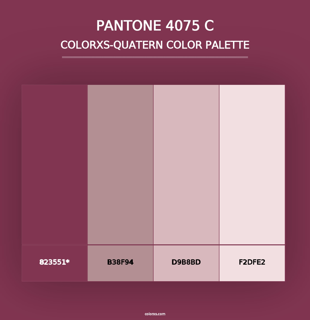 PANTONE 4075 C - Colorxs Quad Palette