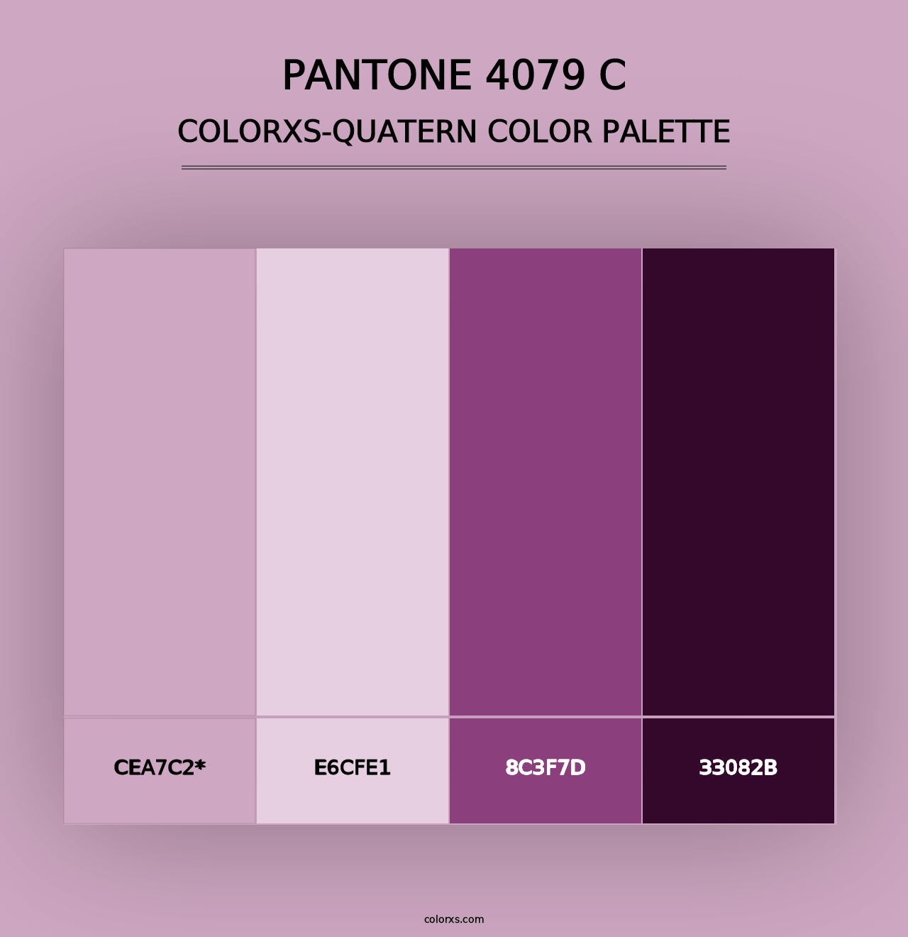 PANTONE 4079 C - Colorxs Quad Palette