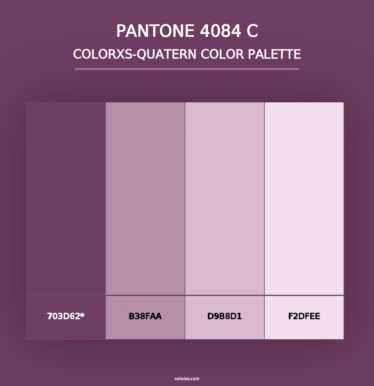 PANTONE 4084 C - Colorxs Quad Palette