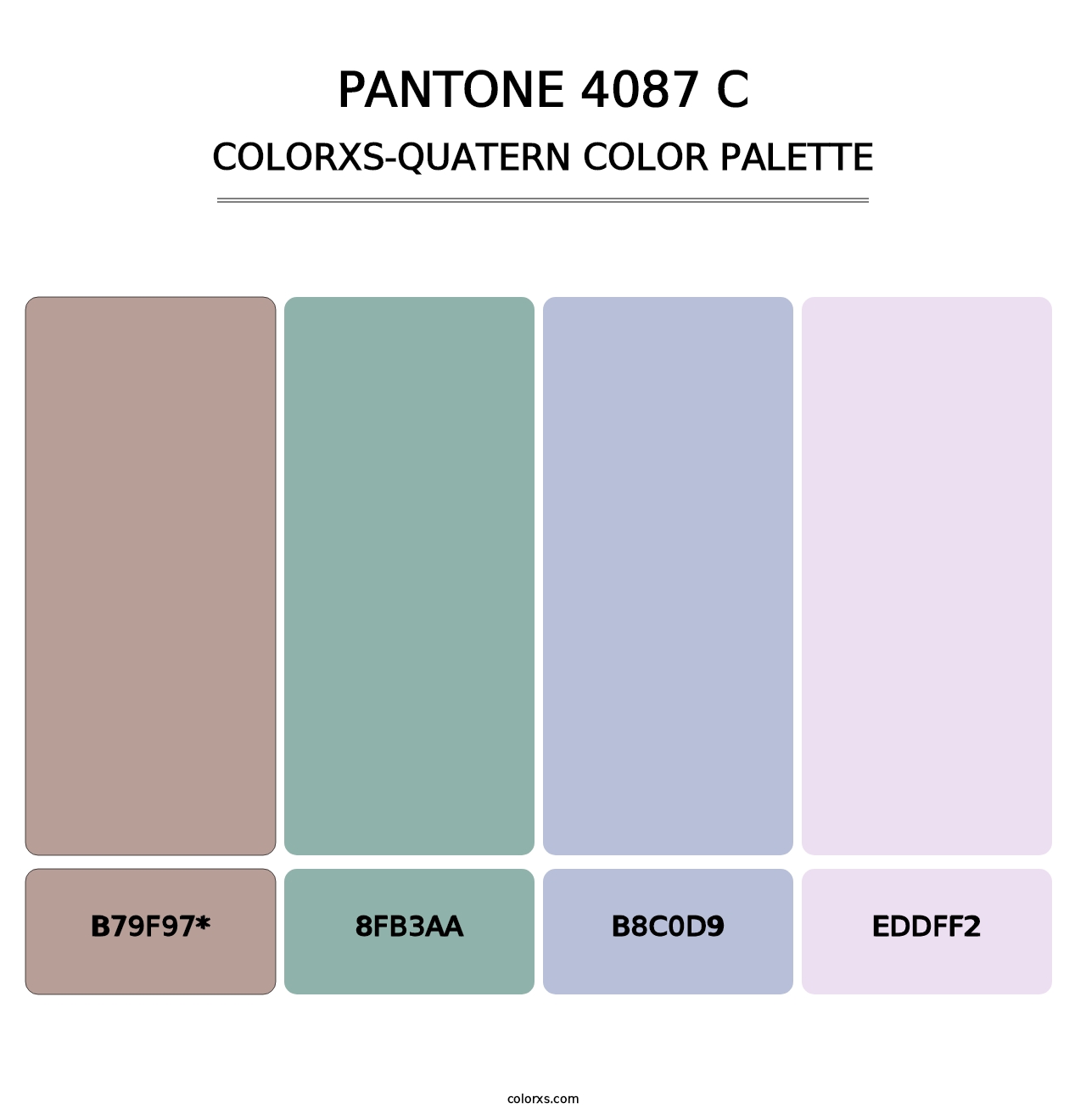 PANTONE 4087 C - Colorxs Quad Palette