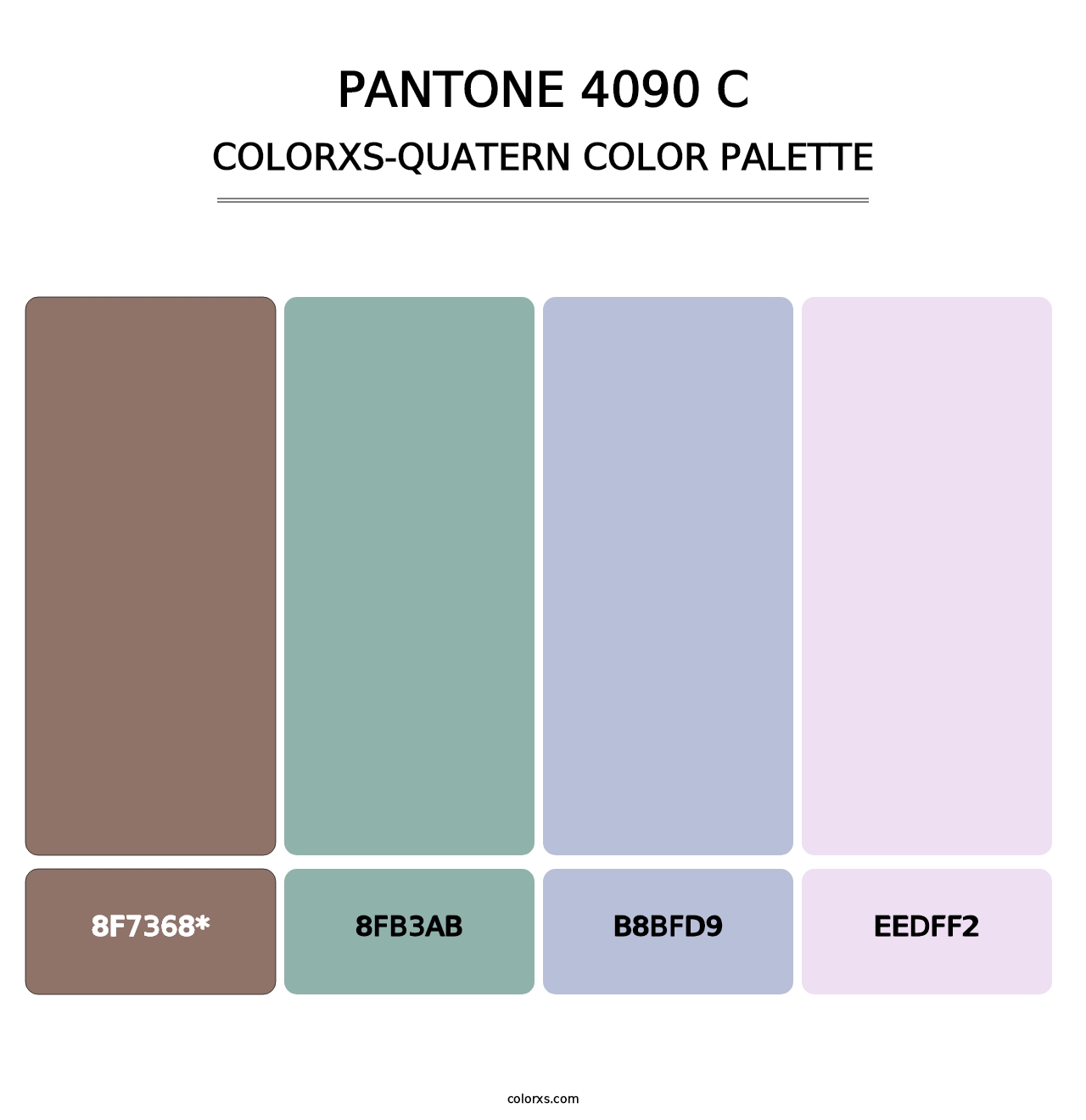 PANTONE 4090 C - Colorxs Quad Palette