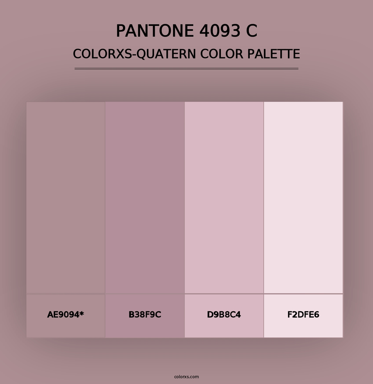 PANTONE 4093 C - Colorxs Quad Palette