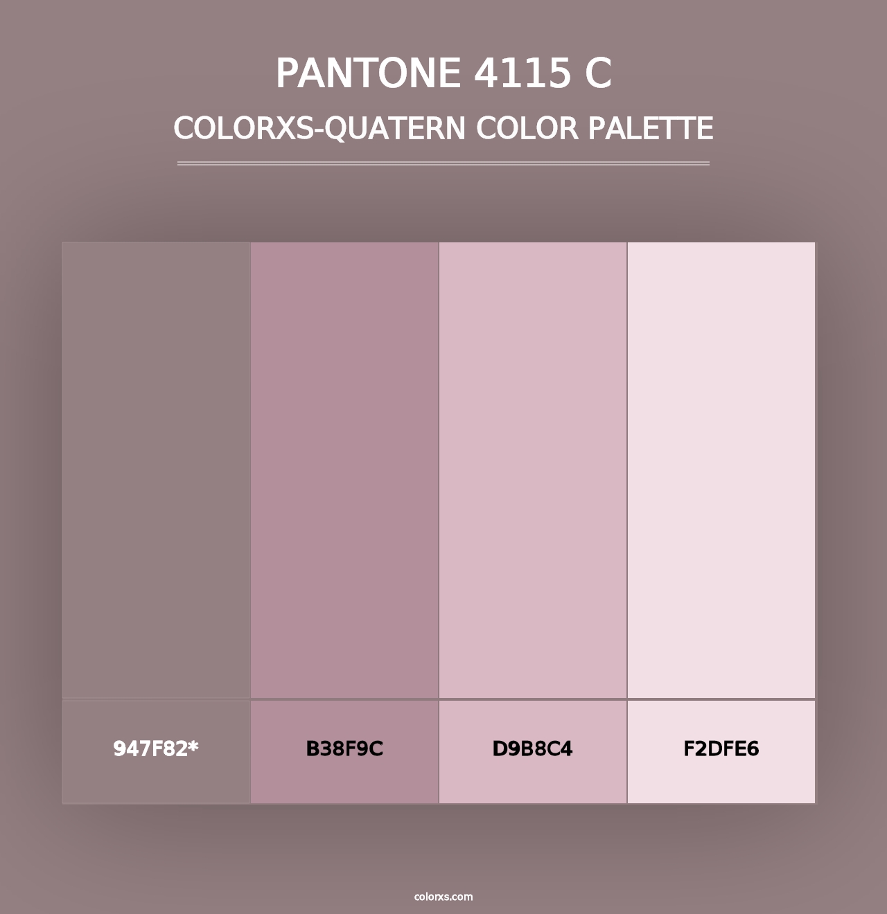 PANTONE 4115 C - Colorxs Quad Palette