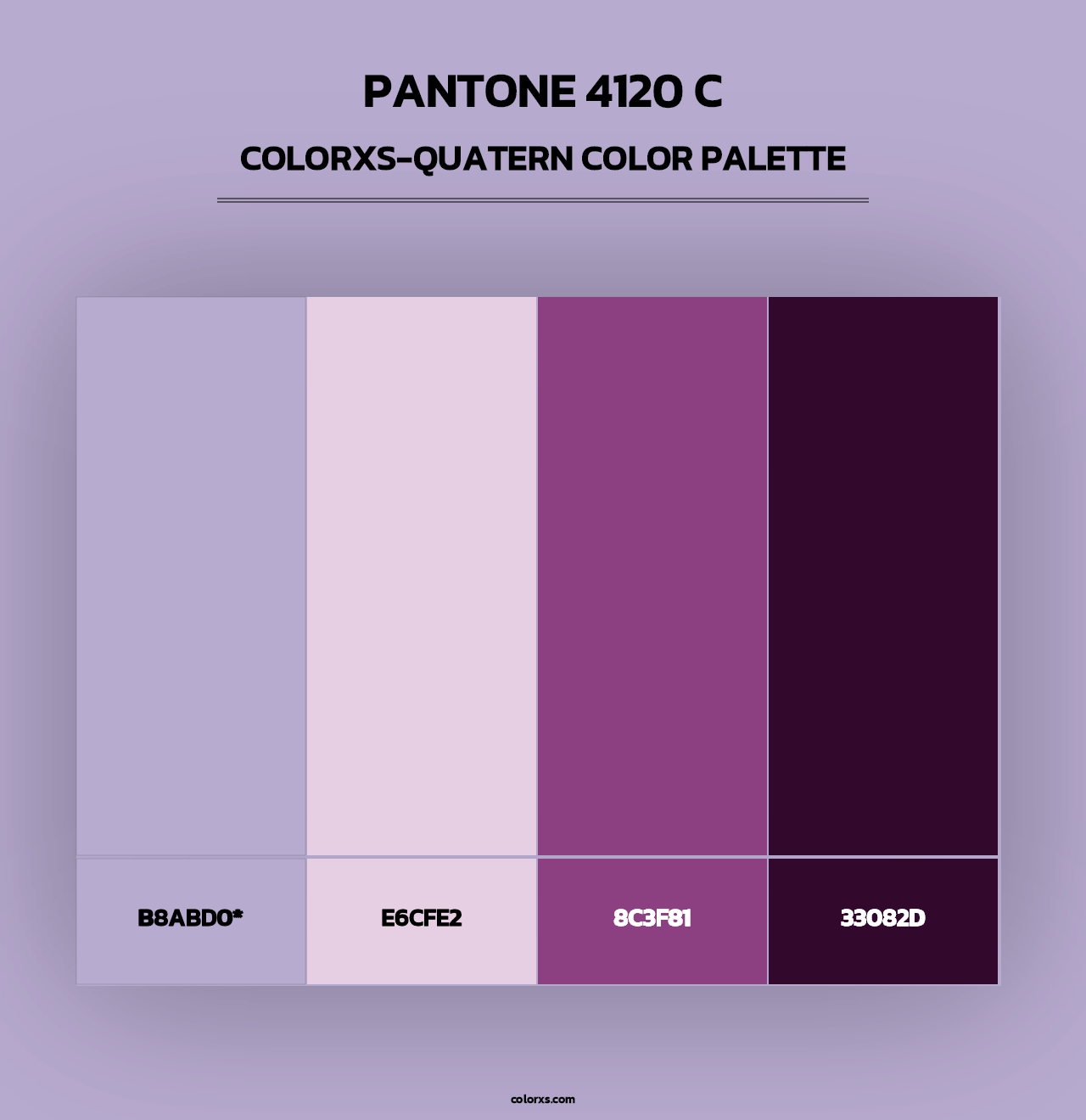 PANTONE 4120 C - Colorxs Quad Palette