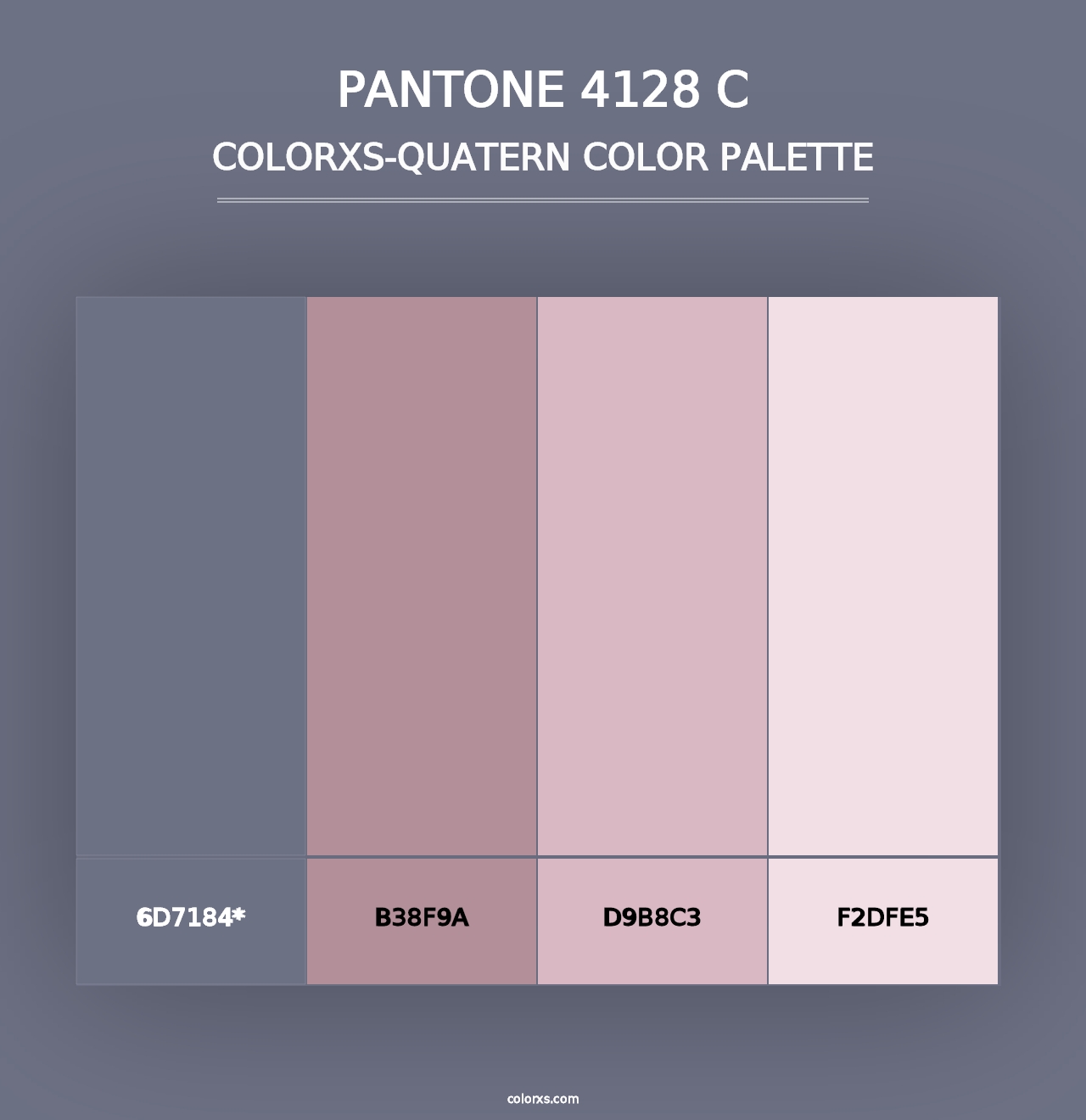 PANTONE 4128 C - Colorxs Quad Palette