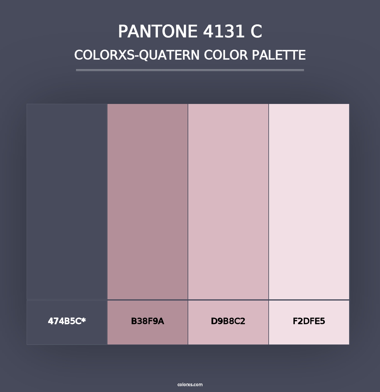 PANTONE 4131 C - Colorxs Quad Palette