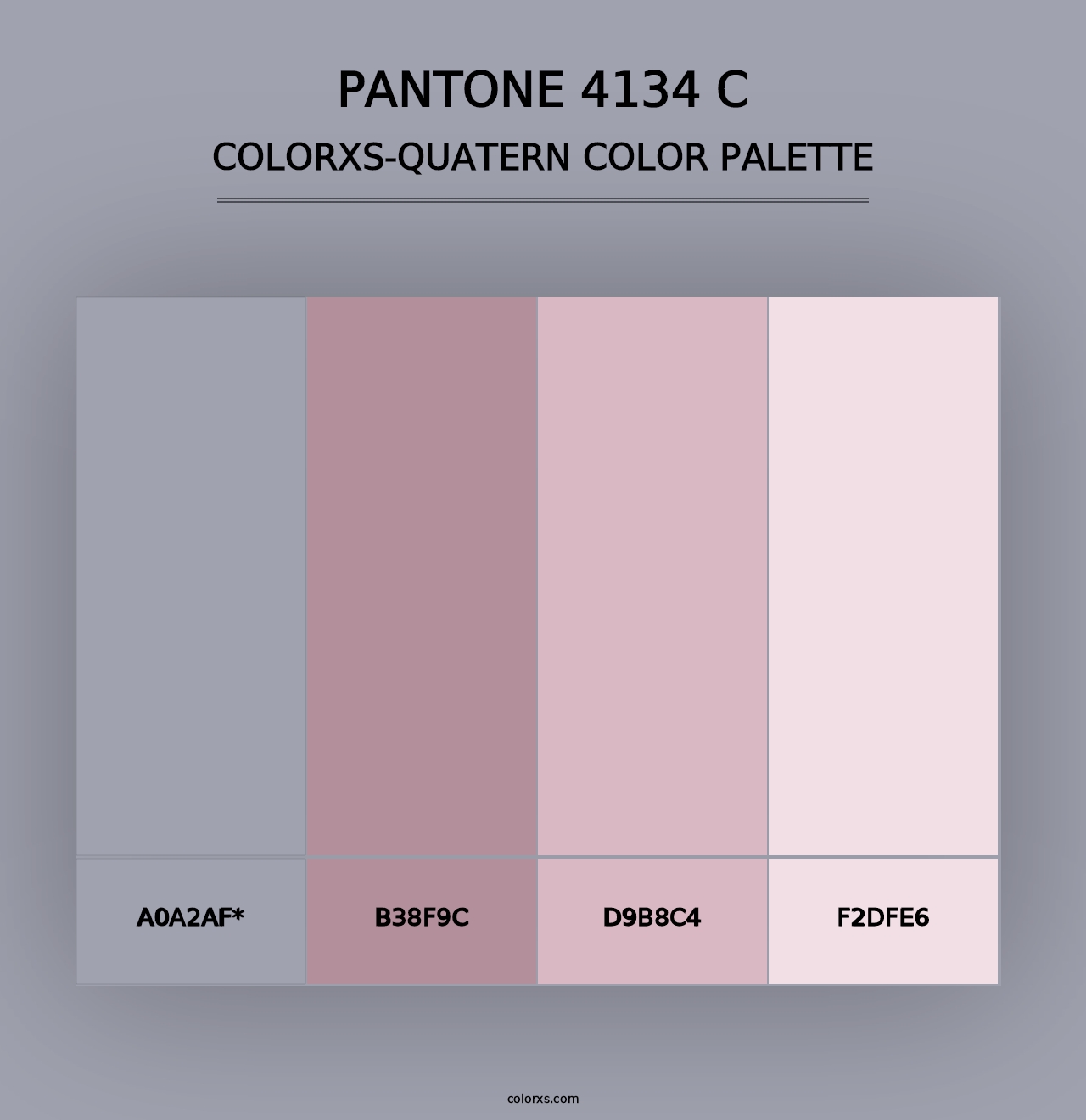 PANTONE 4134 C - Colorxs Quad Palette