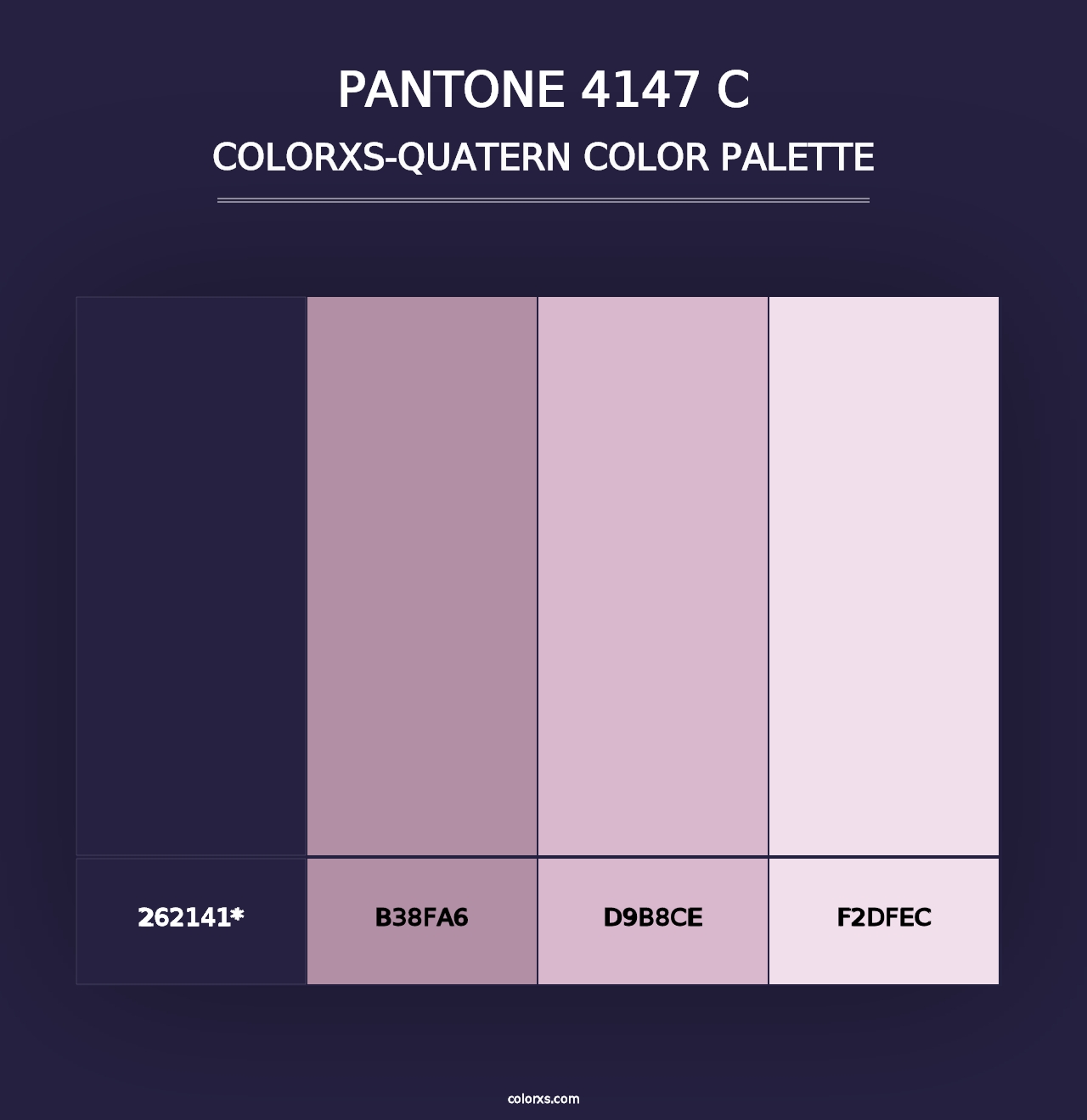 PANTONE 4147 C - Colorxs Quad Palette