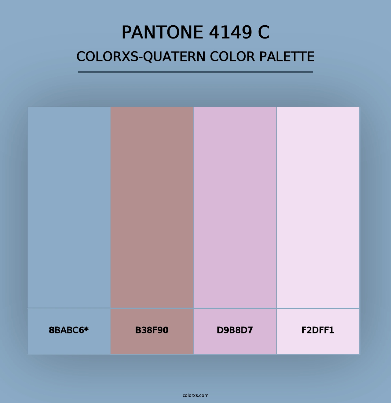 PANTONE 4149 C - Colorxs Quad Palette