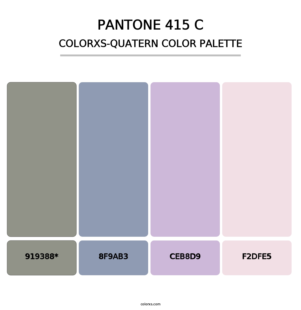 PANTONE 415 C - Colorxs Quad Palette