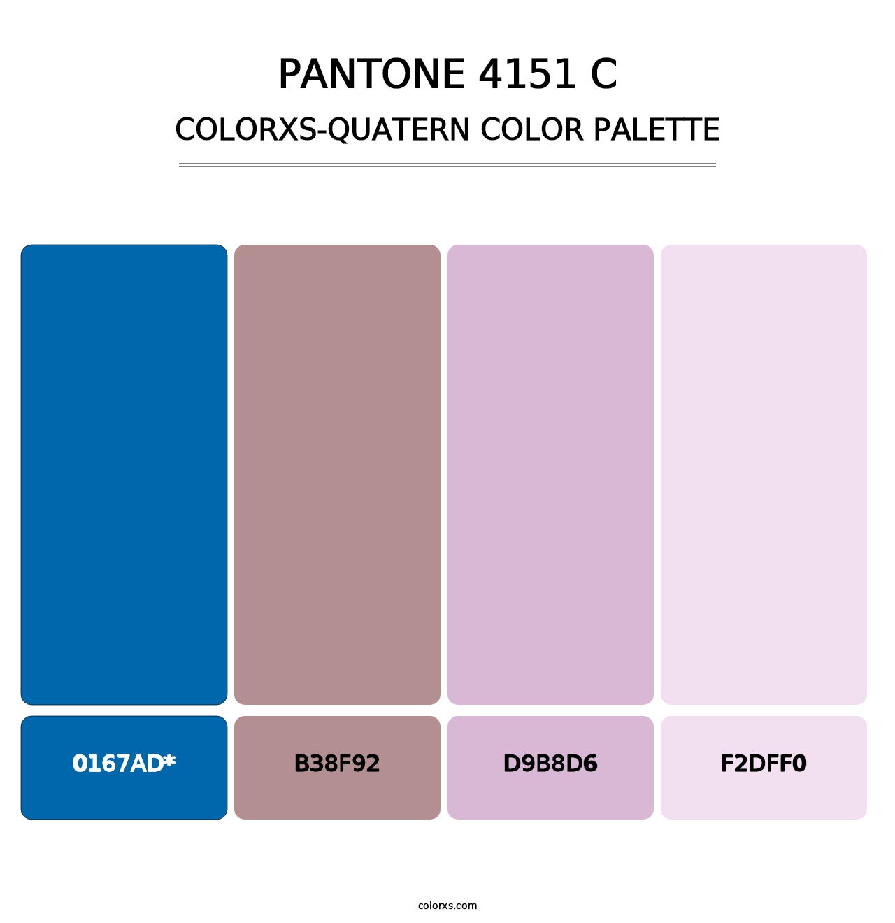 PANTONE 4151 C - Colorxs Quad Palette