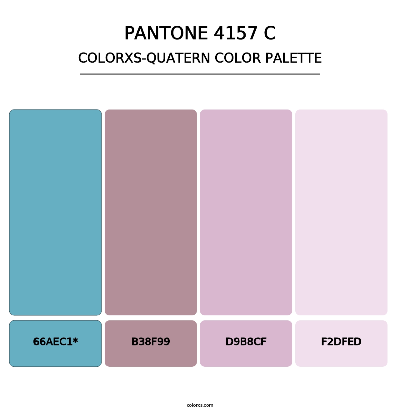 PANTONE 4157 C - Colorxs Quad Palette