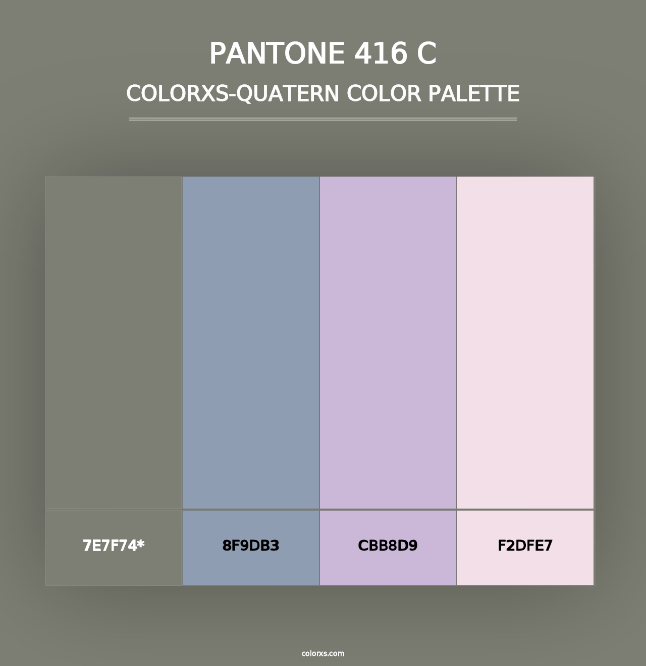 PANTONE 416 C - Colorxs Quad Palette