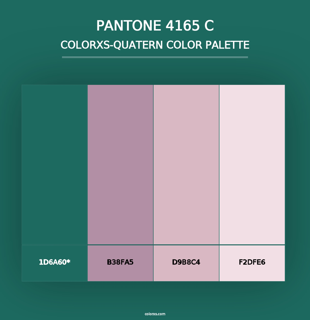 PANTONE 4165 C - Colorxs Quad Palette