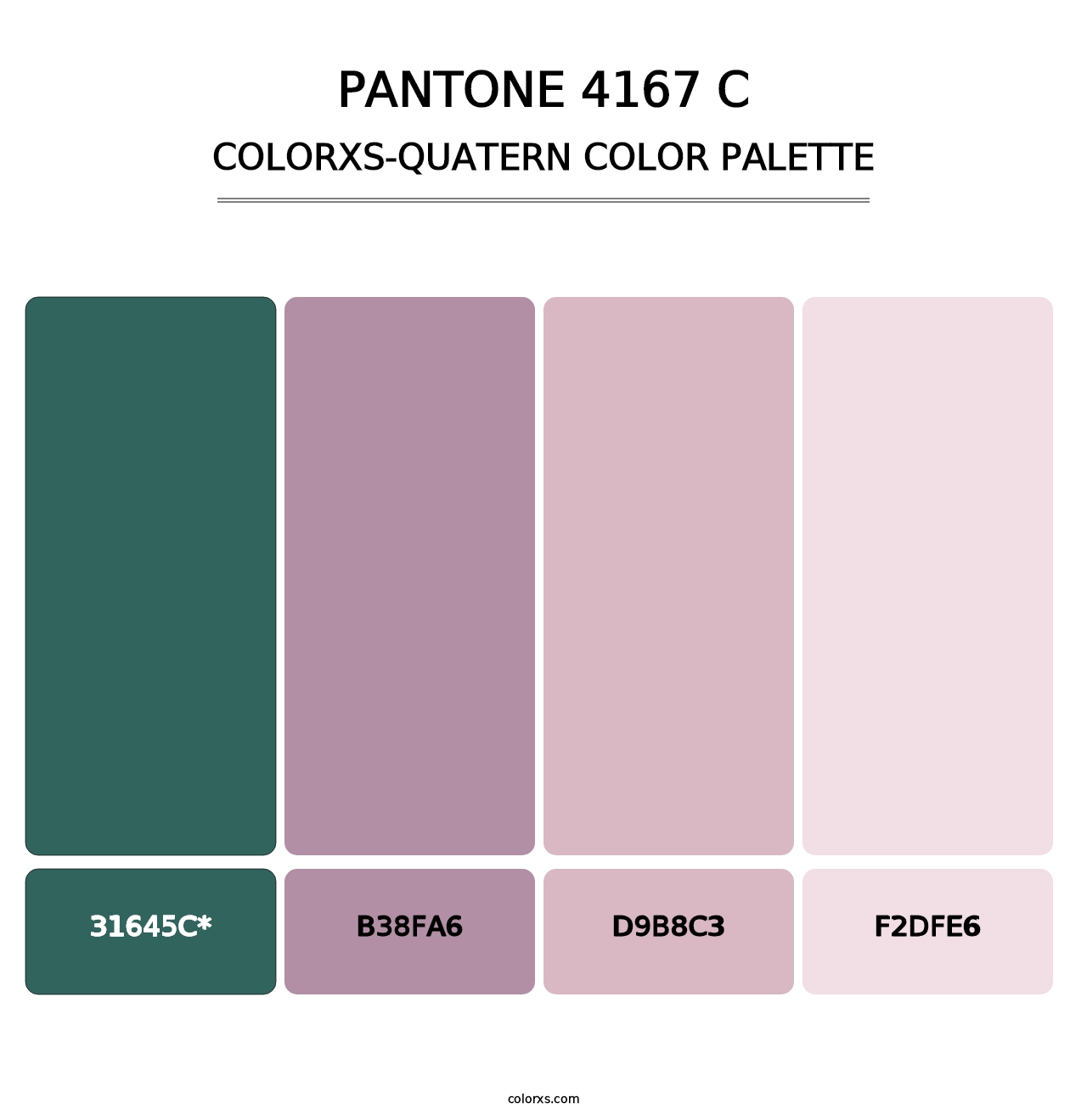 PANTONE 4167 C - Colorxs Quad Palette