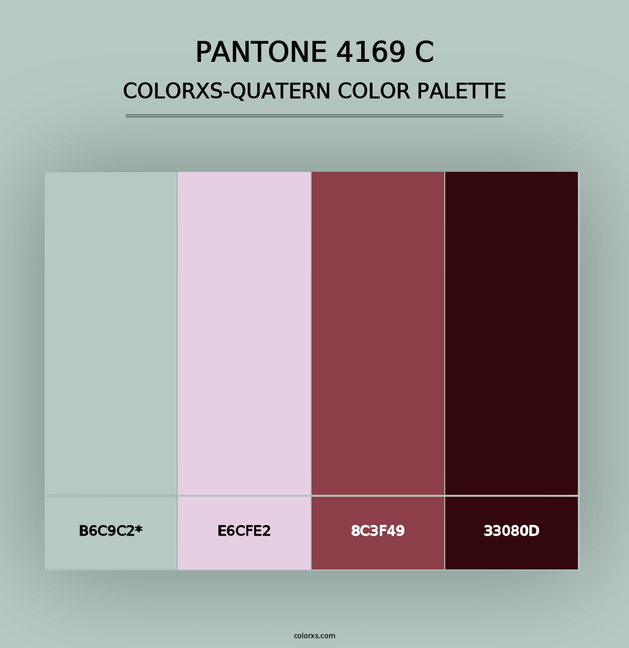 PANTONE 4169 C - Colorxs Quad Palette