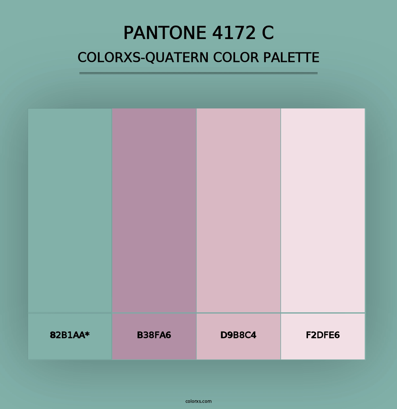 PANTONE 4172 C - Colorxs Quad Palette