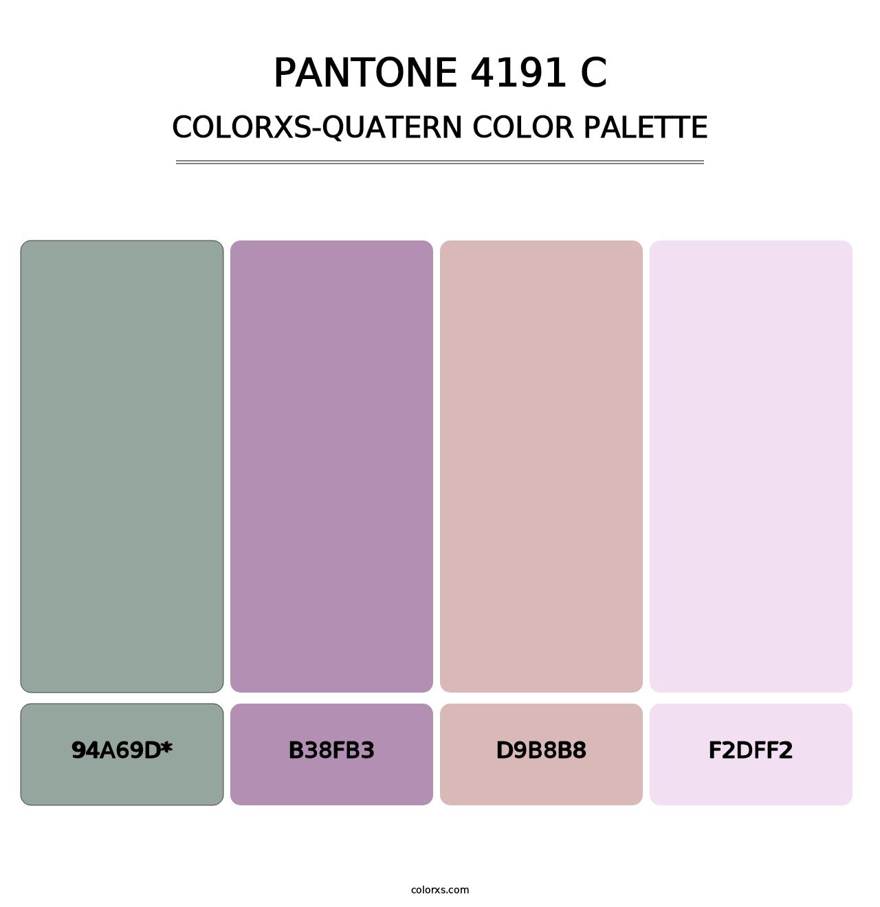 PANTONE 4191 C - Colorxs Quad Palette