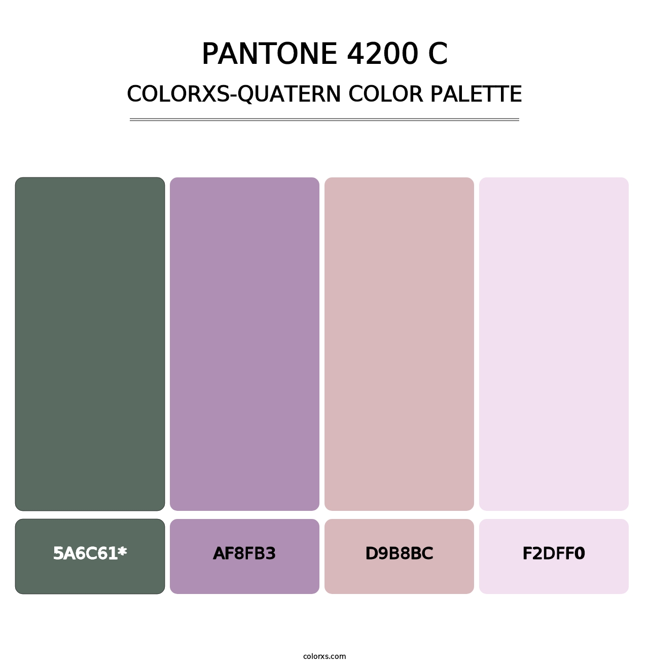 PANTONE 4200 C - Colorxs Quad Palette