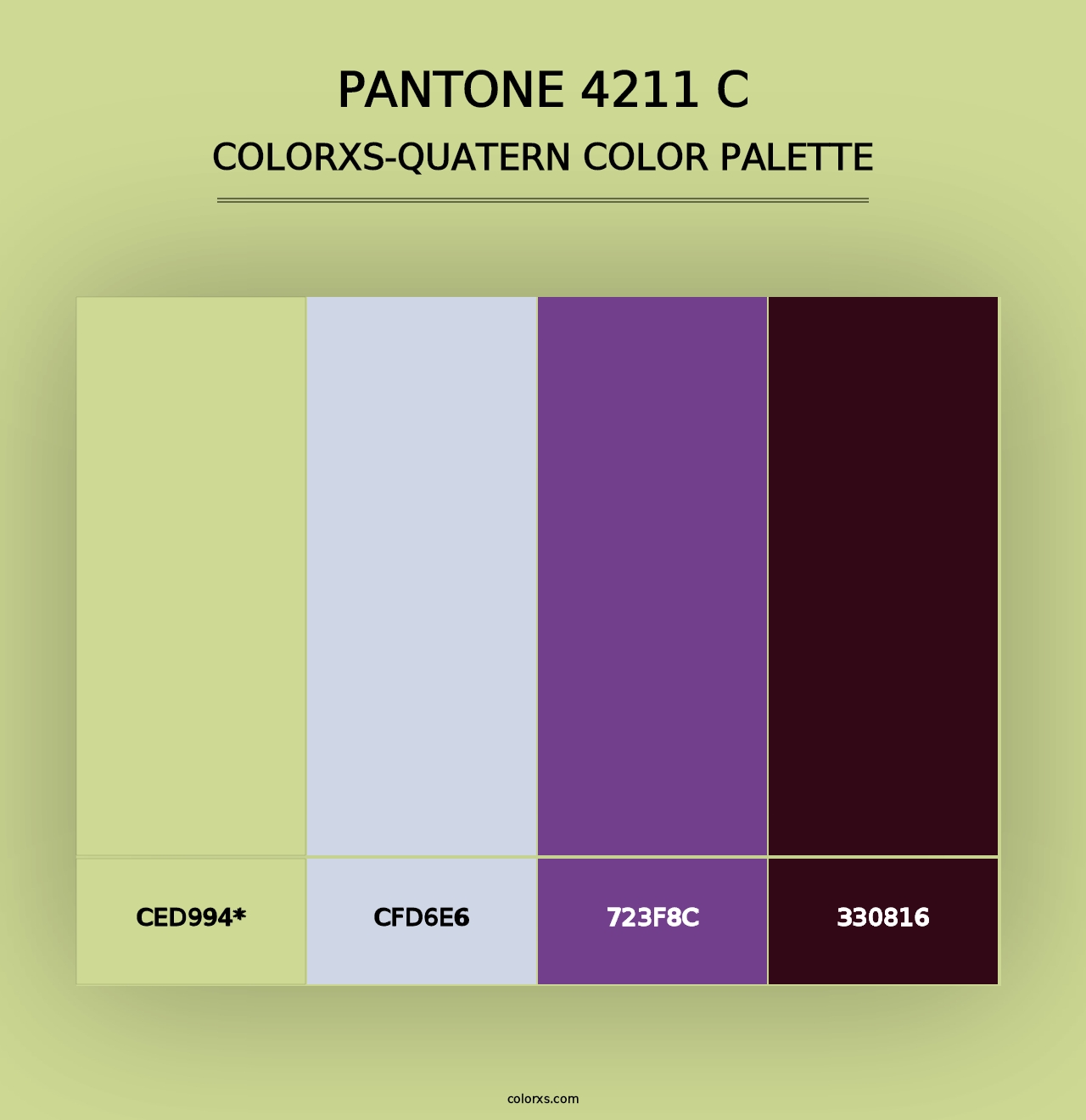 PANTONE 4211 C - Colorxs Quad Palette