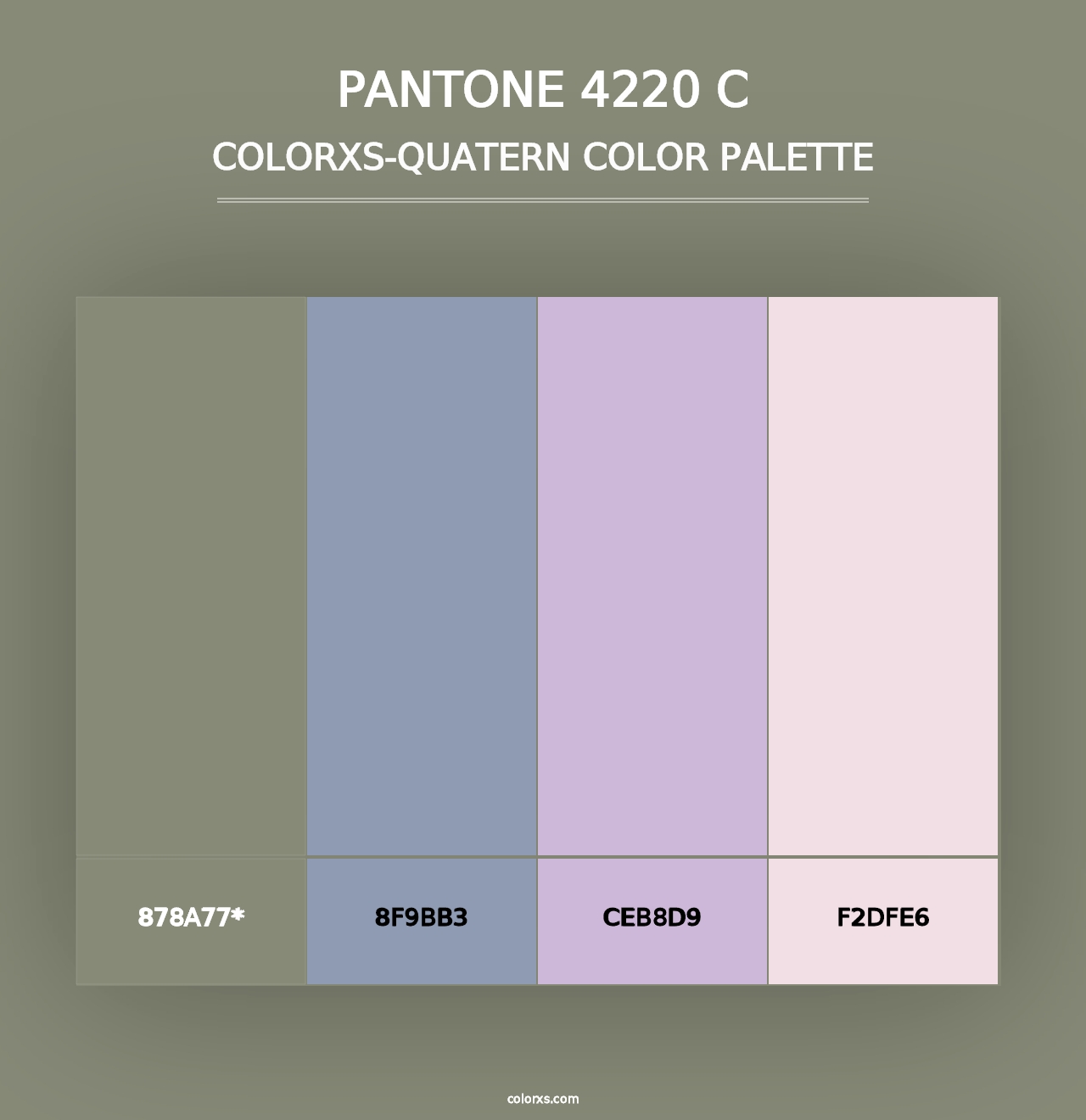 PANTONE 4220 C - Colorxs Quad Palette