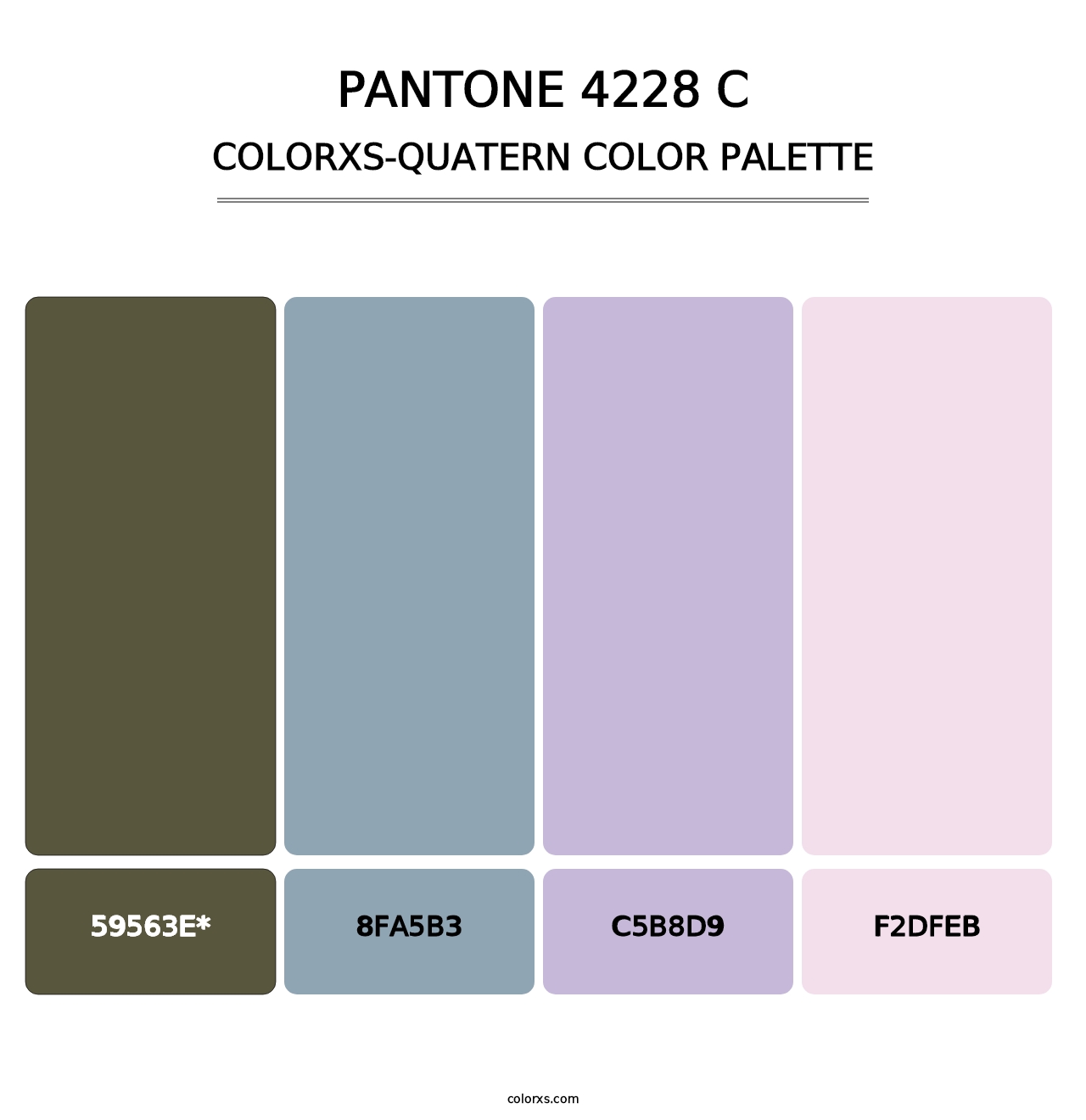 PANTONE 4228 C - Colorxs Quad Palette