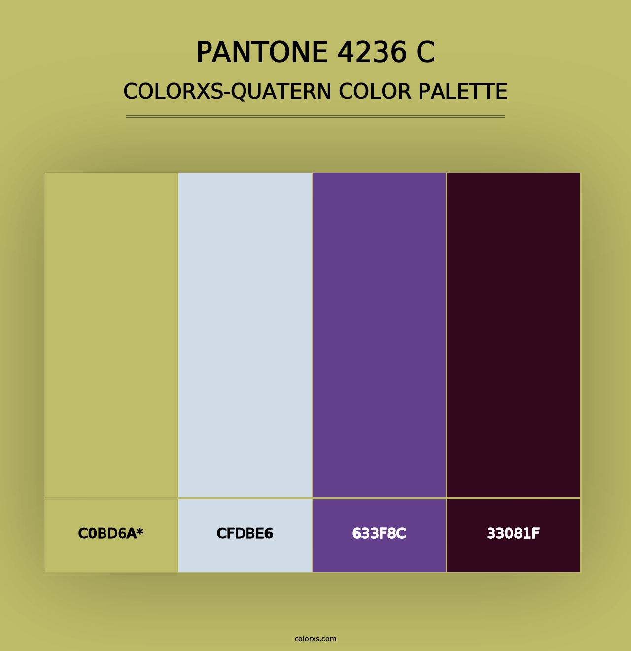 PANTONE 4236 C - Colorxs Quad Palette